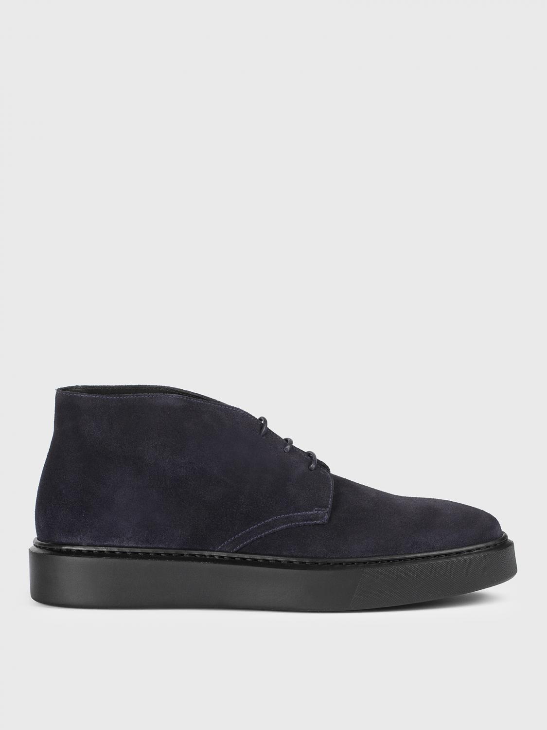 DOUCAL’S Chukka Boots Men color Blue DOUCAL’S Chukka Boots Men color Blue