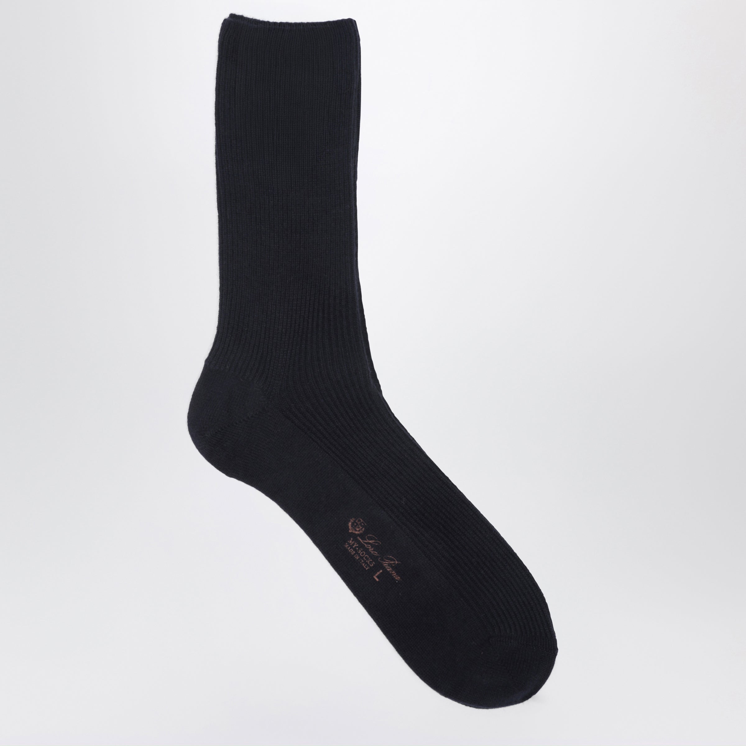 Navy blue socks in baby cashmere
