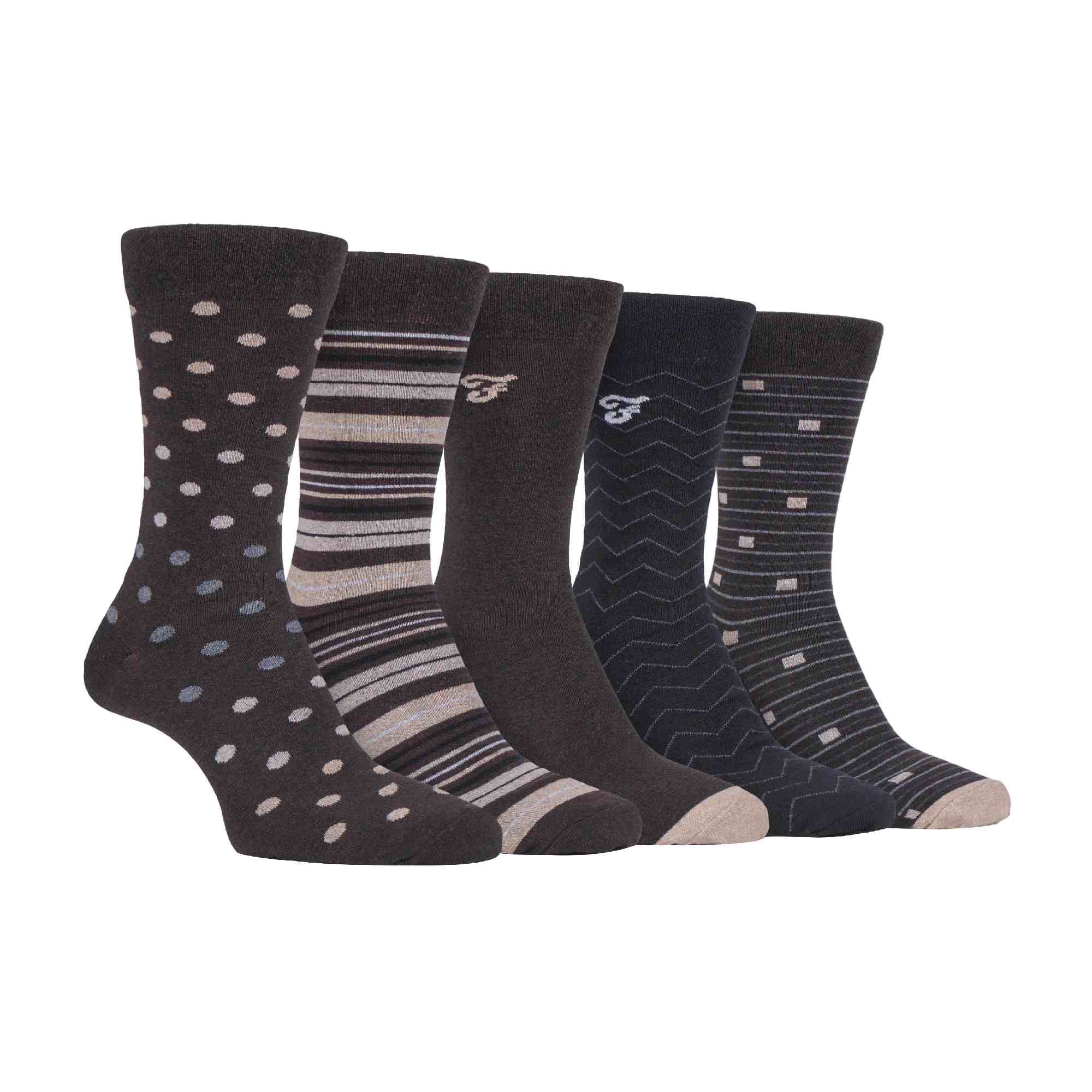 Pack Mens Patterned Cotton Dress Socks – – Brown Grey Polka Dots Pack Mens Patterned Cotton Dress Socks – – Brown Grey Polka Dots