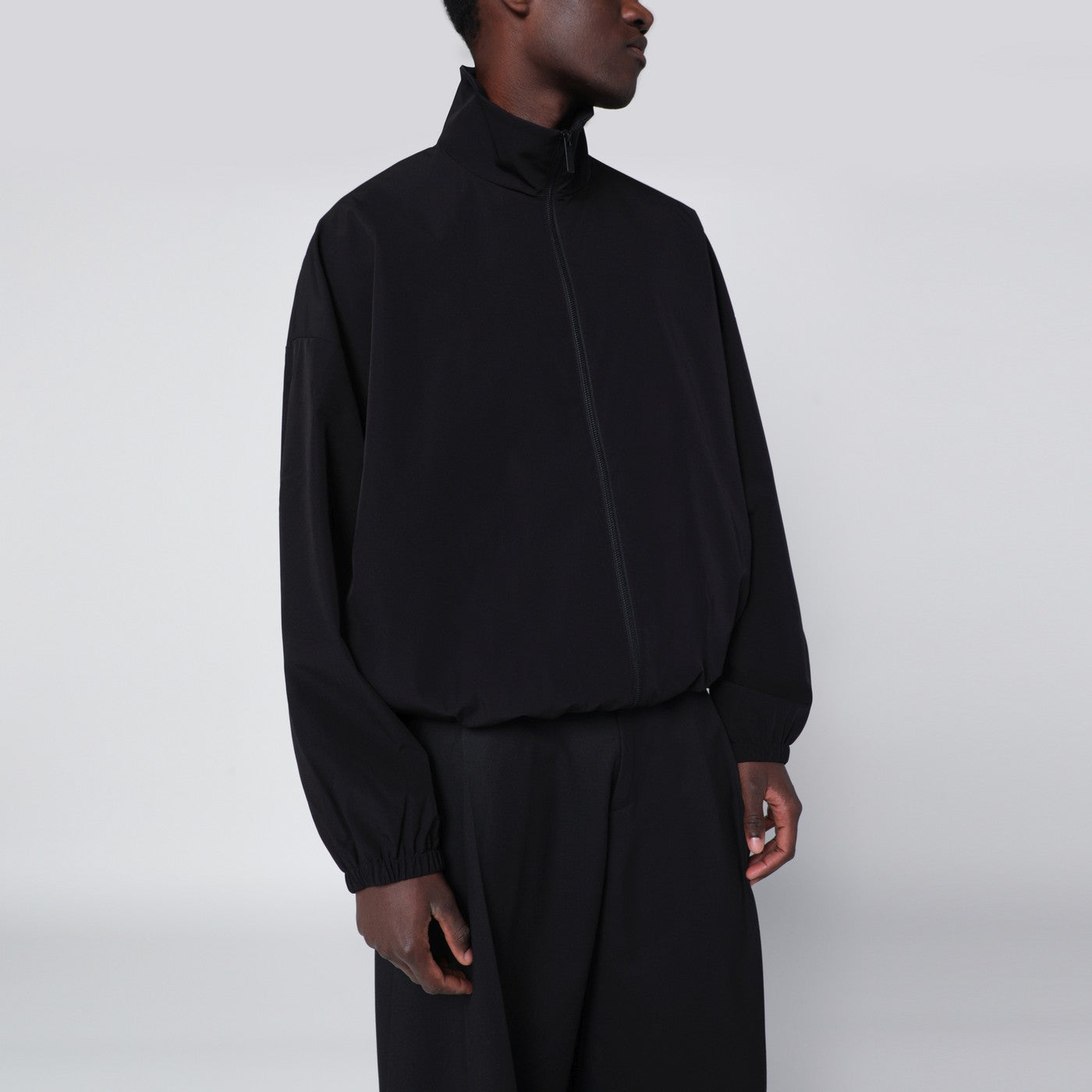 Black nylon Track jacket Black nylon Track jacket