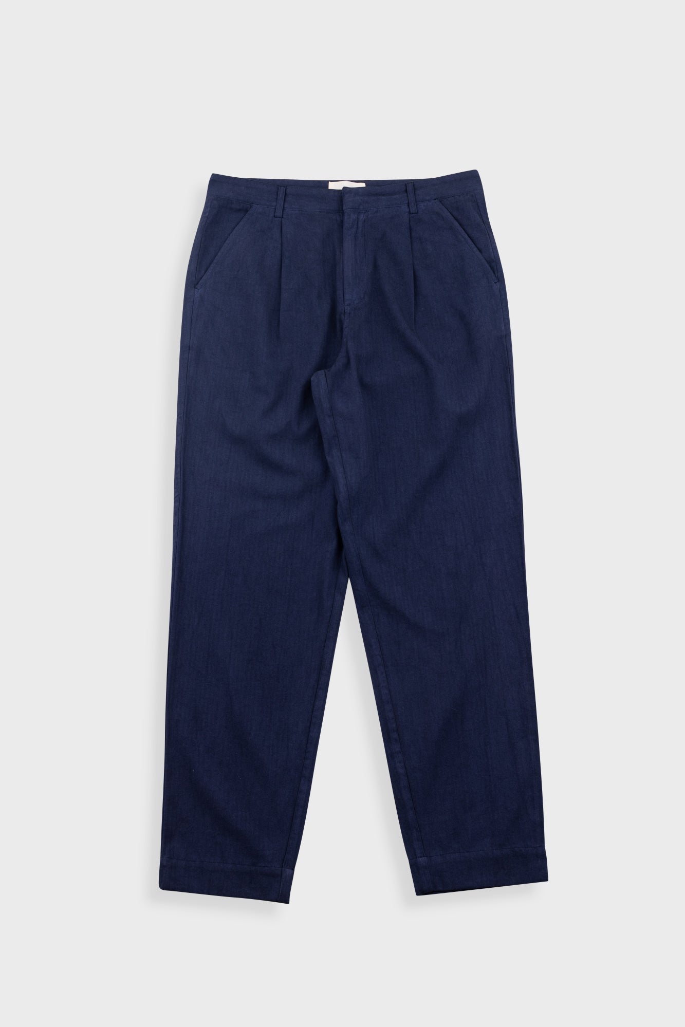 Assembly Suit Trouser – Navy Herringbone