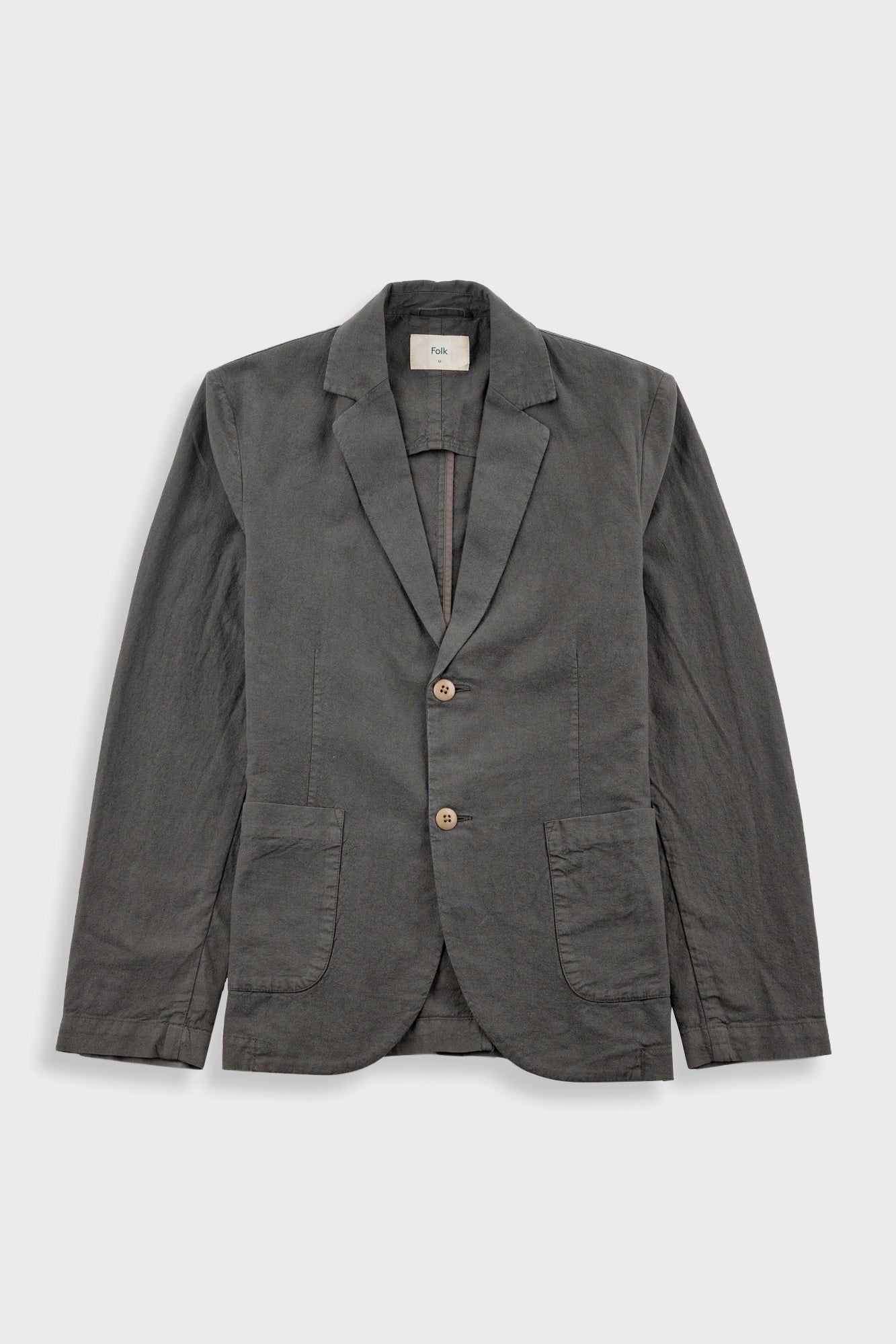 Cotton Linen Blazer – Dark Sage