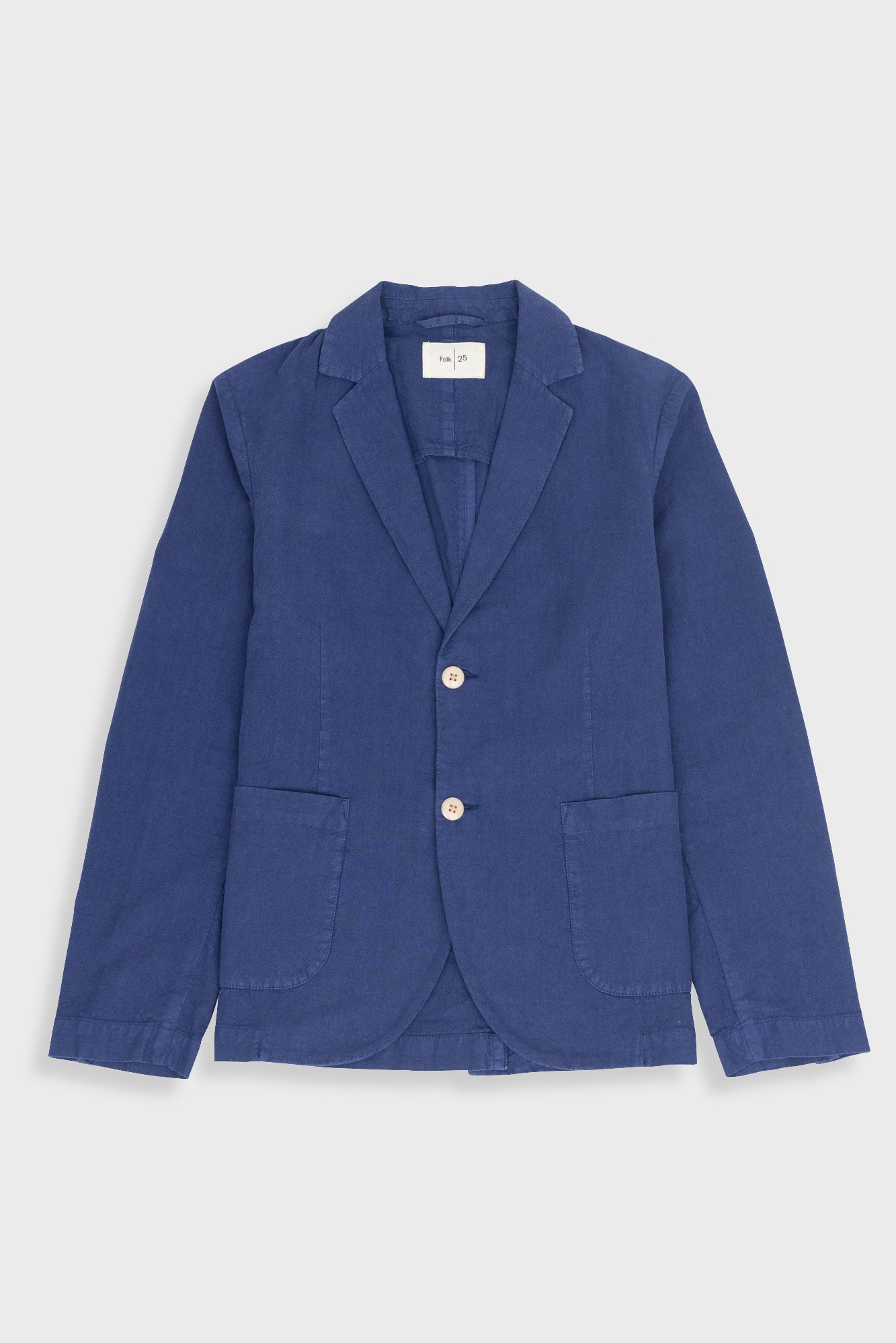 Cotton Linen Blazer – Deep Blue – X-Large