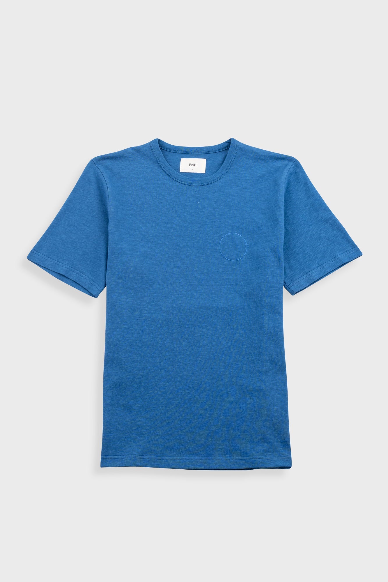 Slub Embroidered Shirt – Soft Blue Slub Embroidered Shirt – Soft Blue