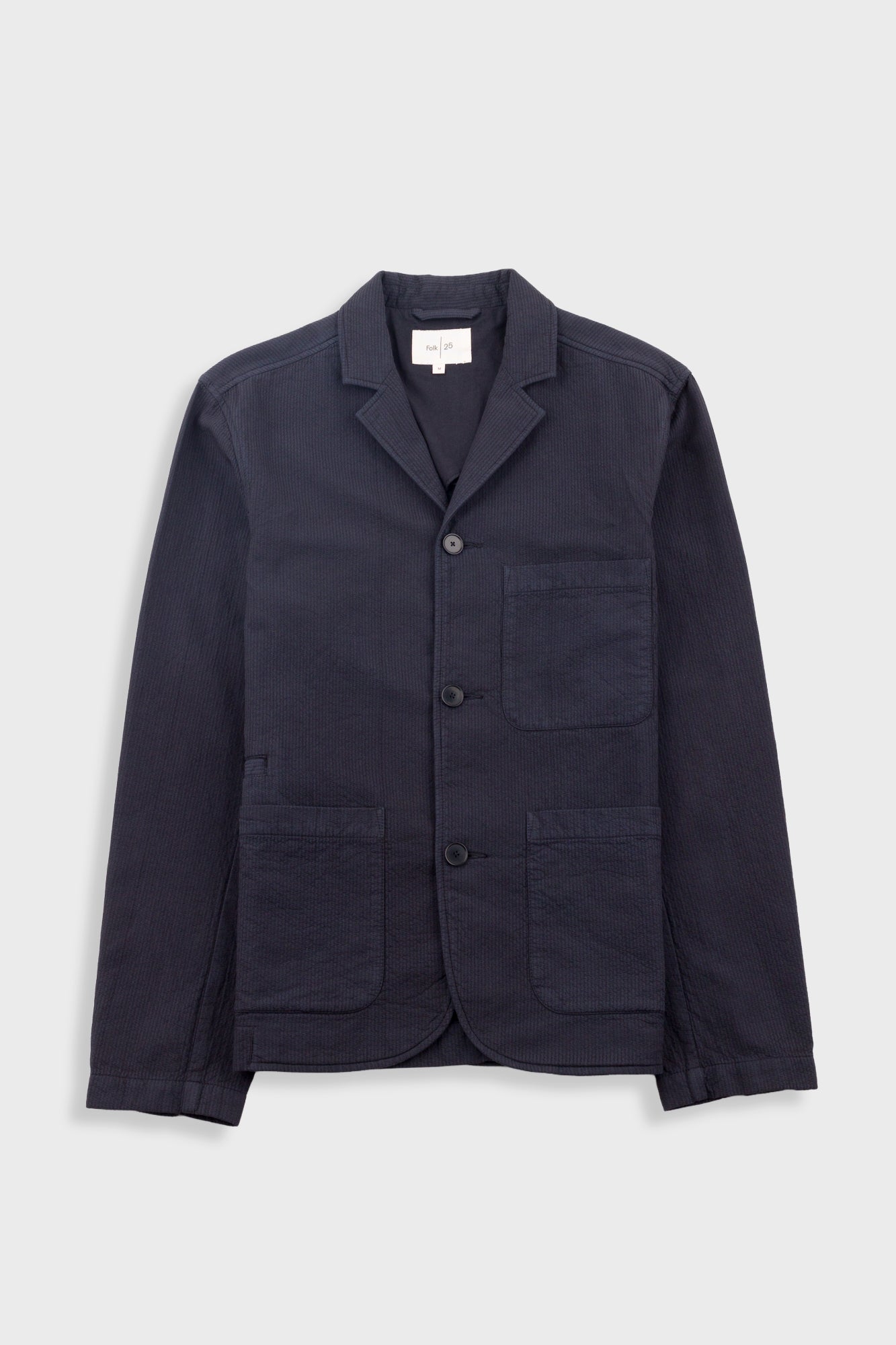 Wide Fit Blazer – Soft Black Topstitch Wide Fit Blazer – Soft Black Topstitch