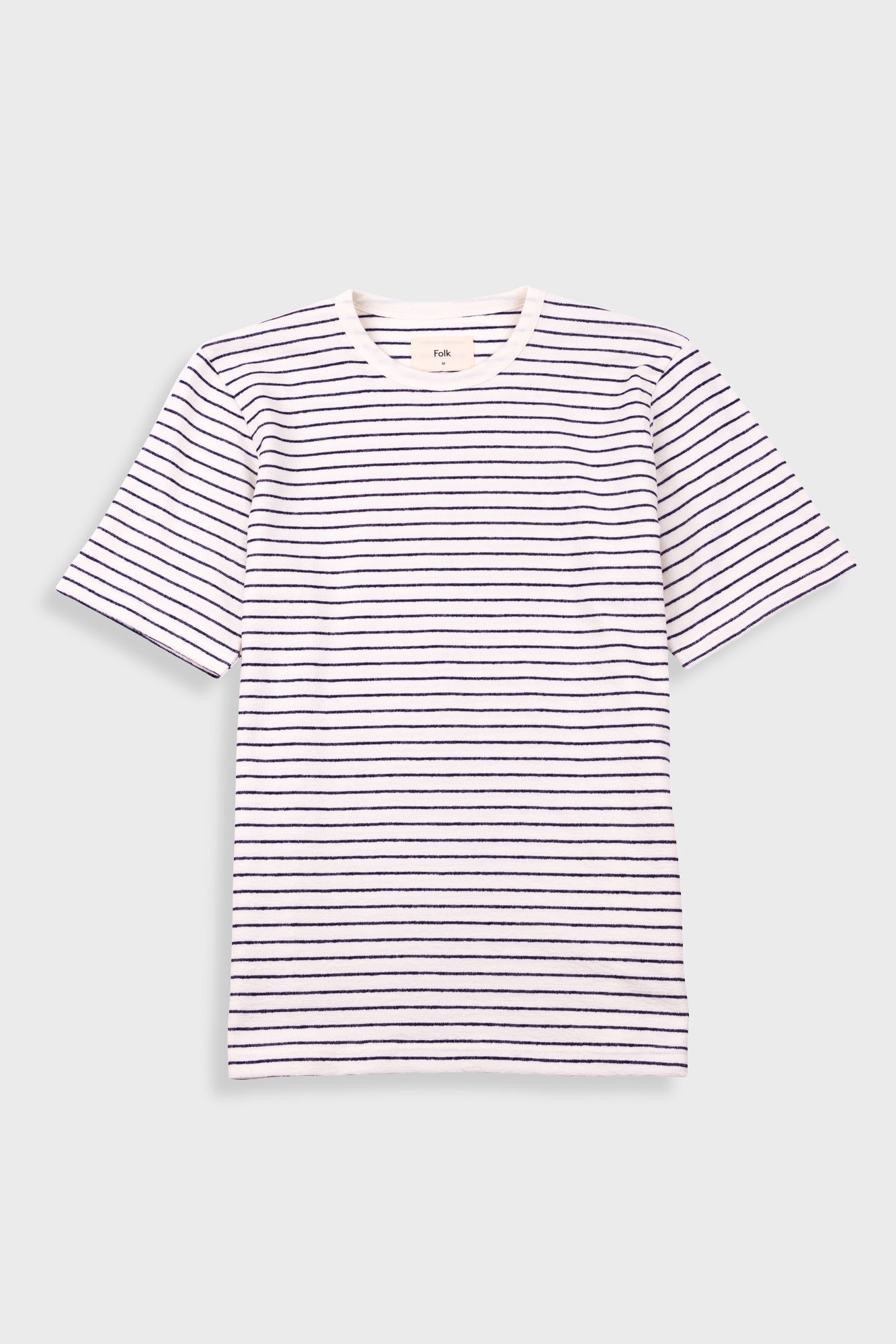 Short Sleeve Textured Striped Shirt – Ecru Navy Short Sleeve Textured Striped Shirt – Ecru Navy