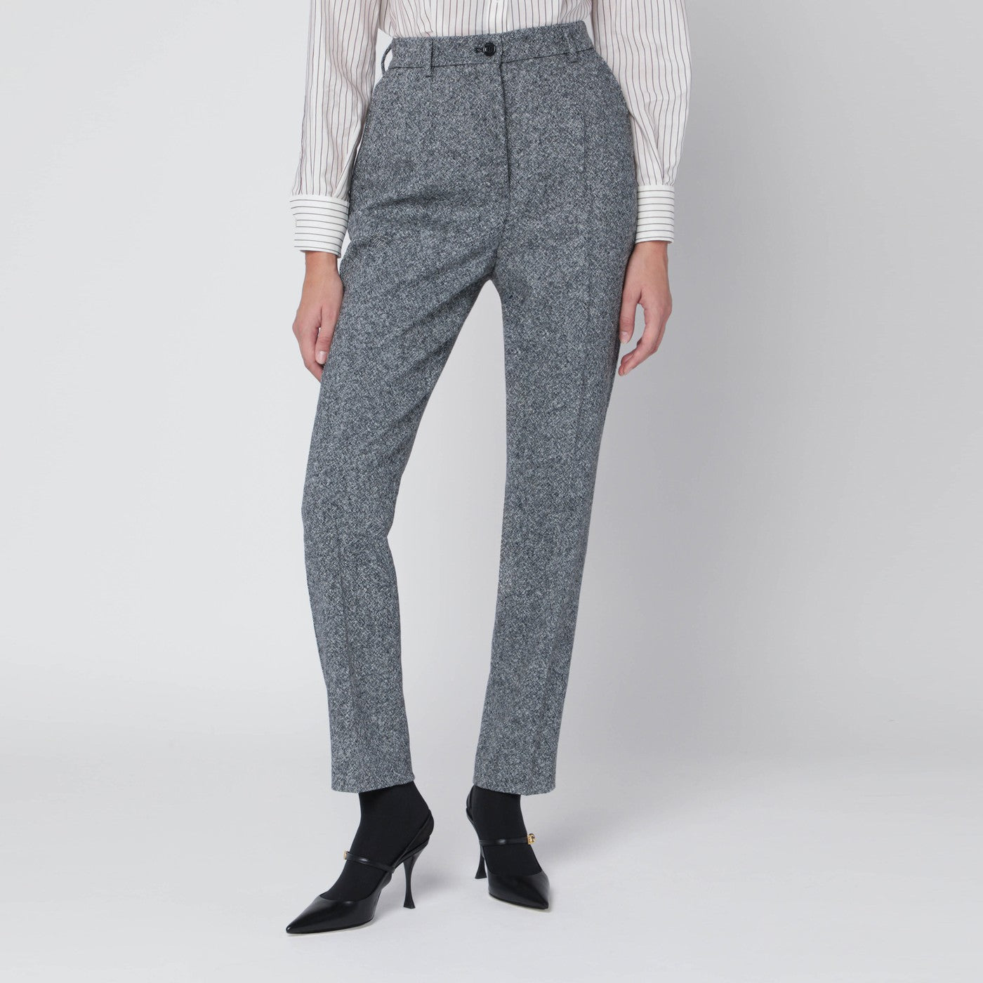 Wool-blend dotted trousers Wool-blend dotted trousers