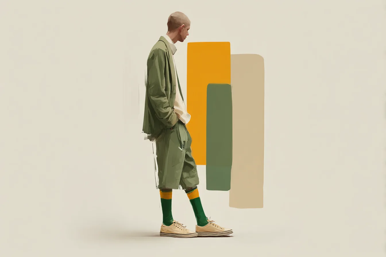 Green Socks That Don't Try Too Hard