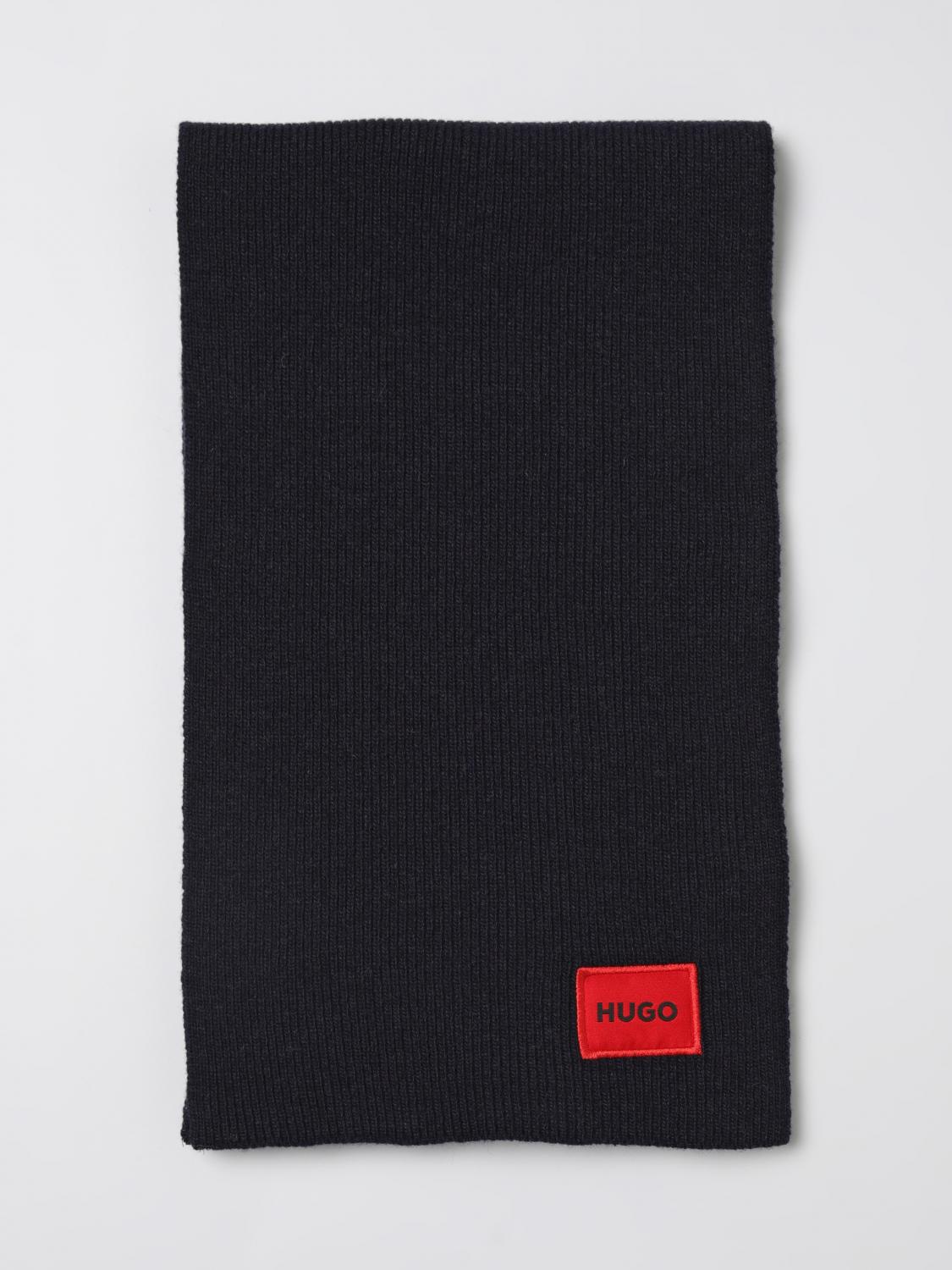 HUGO Scarf Men color Blue