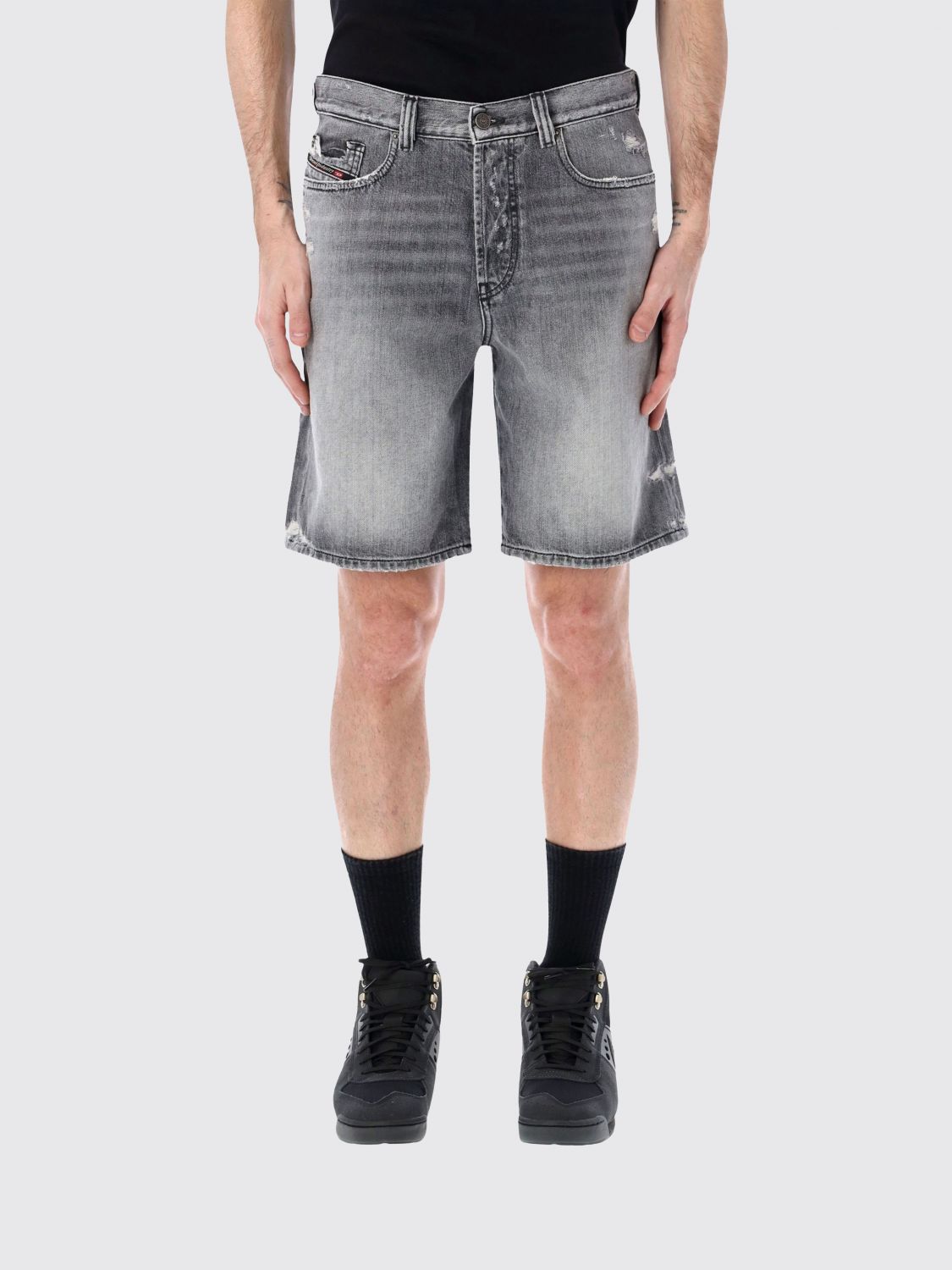 DIESEL Shorts Men color Grey