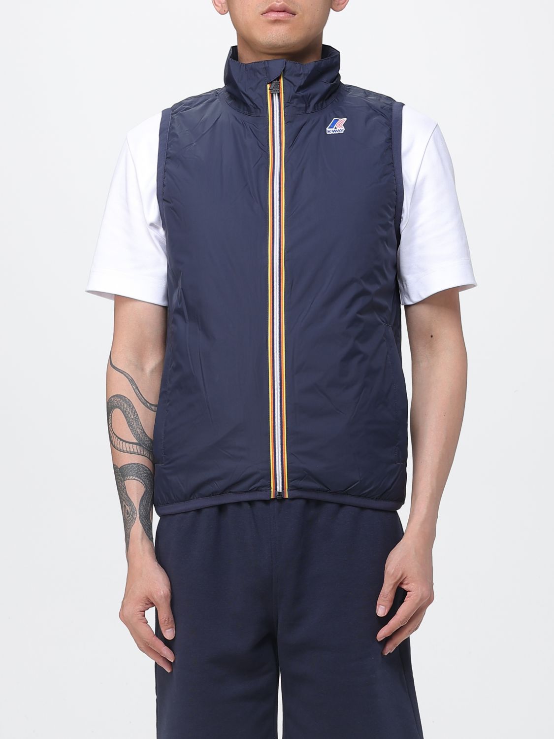 K-WAY Suit Vest Men color Blue