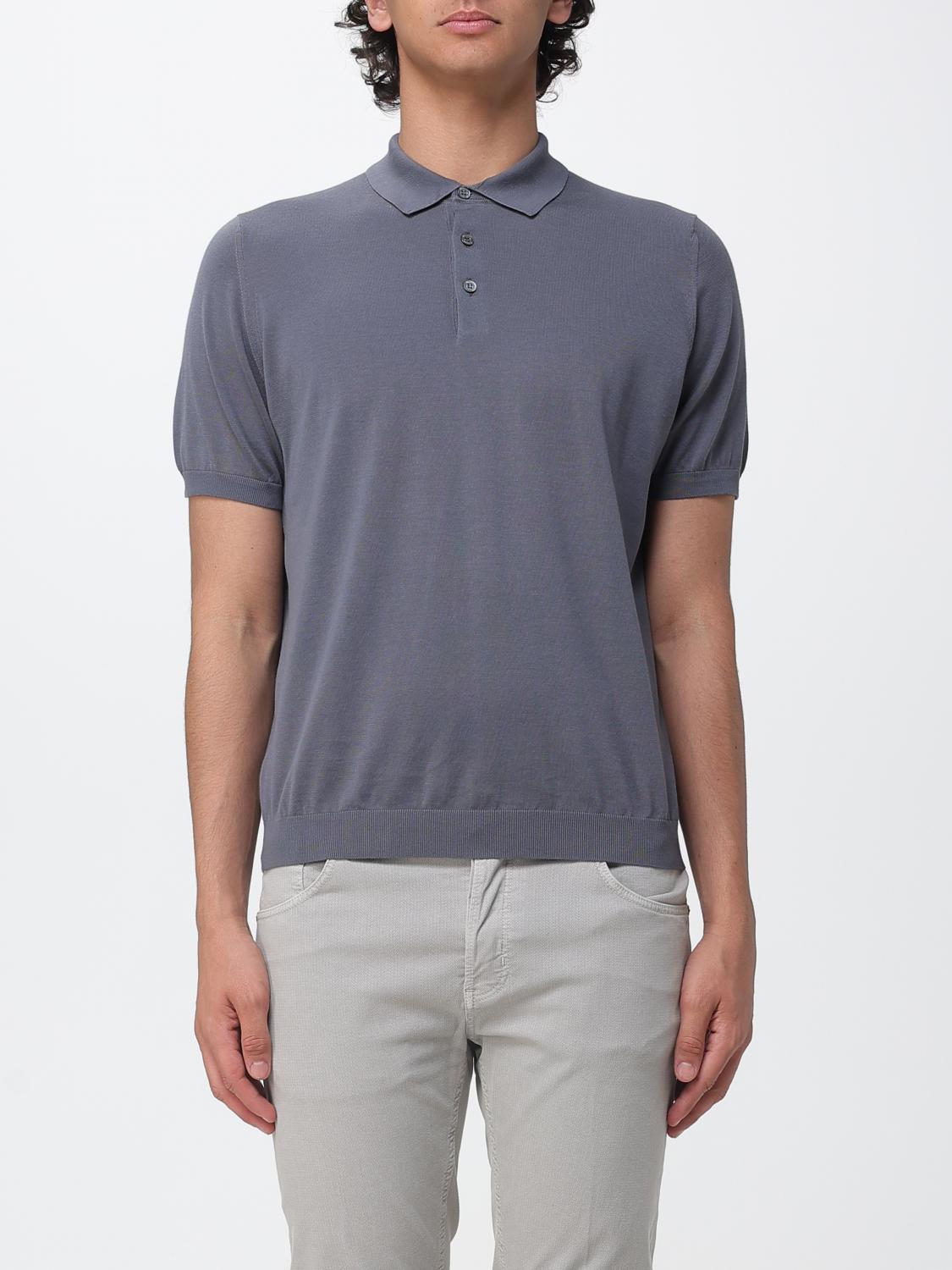 DRUMOHR Polo Shirt Men color Grey DRUMOHR Polo Shirt Men color Grey
