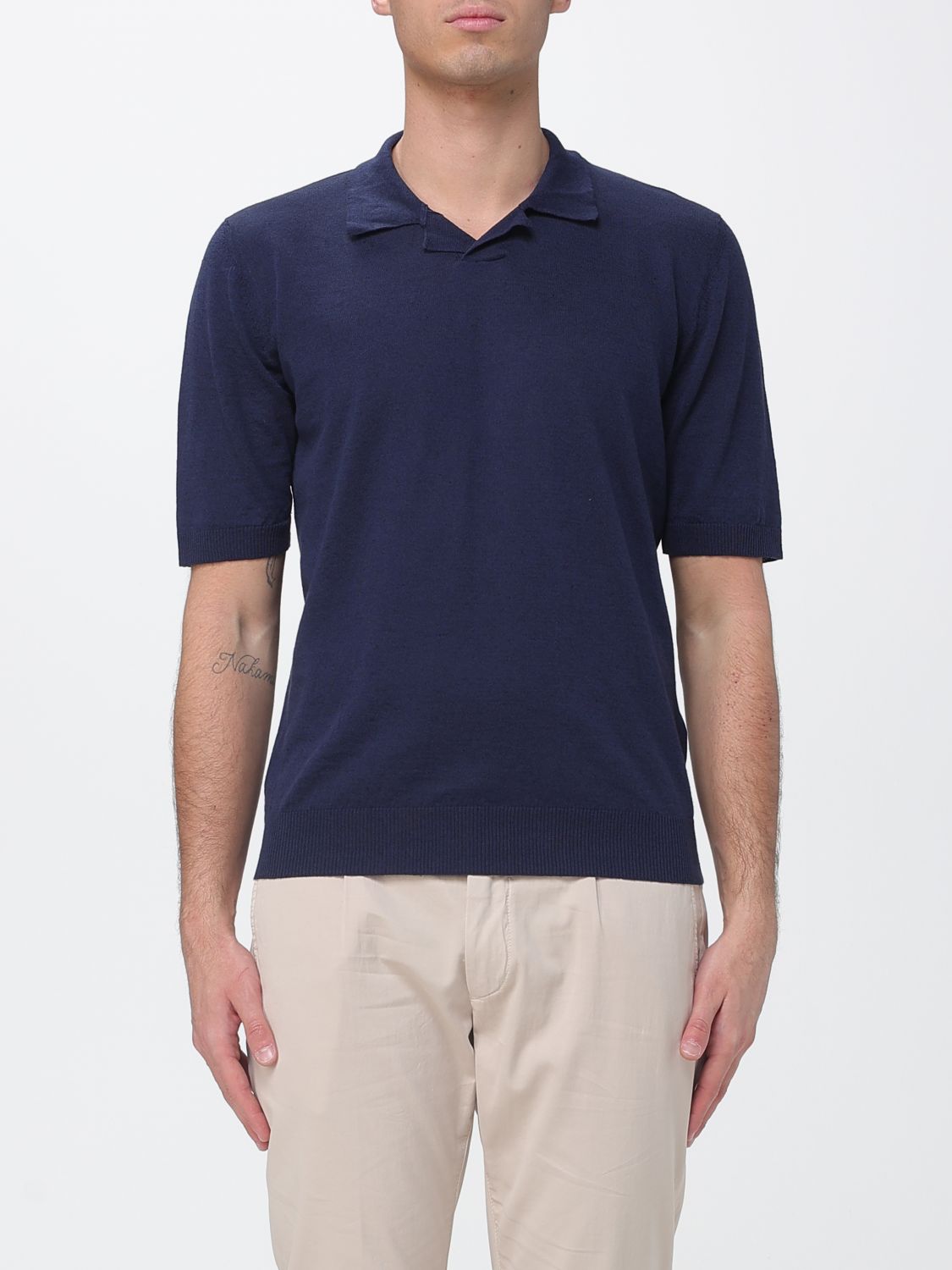 ELEVENTY Polo Shirt Men color Blue
