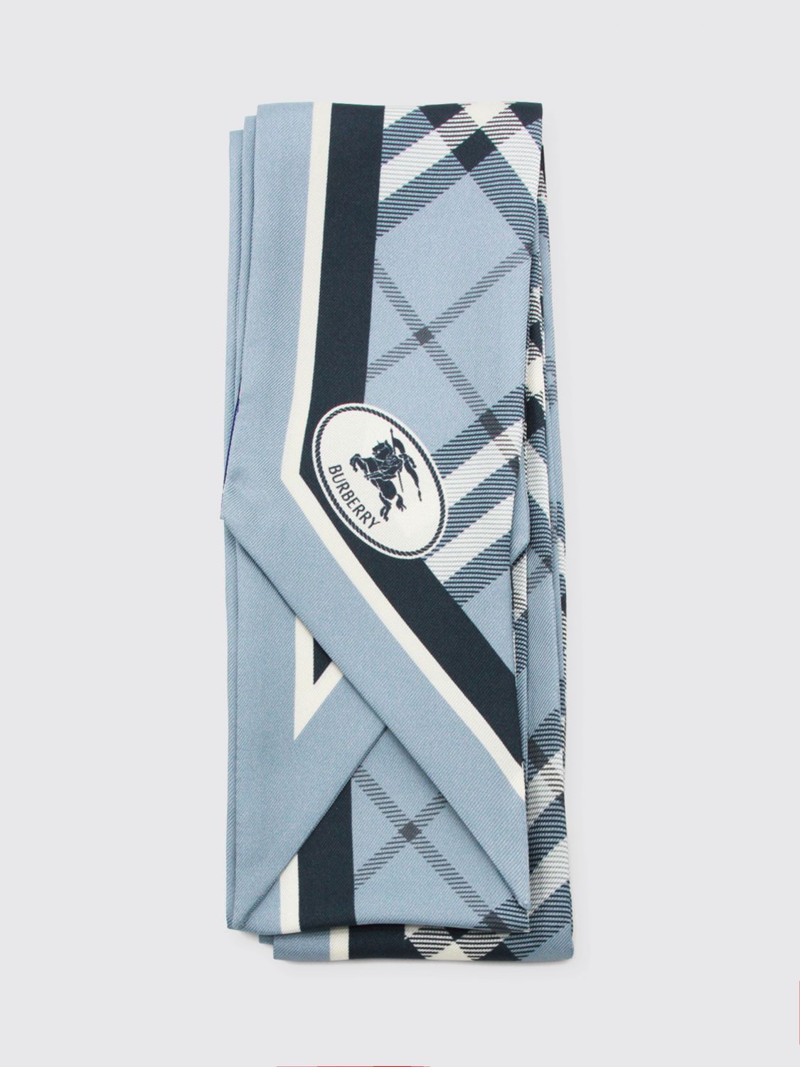 BURBERRY Neck Scarf Men color Blue