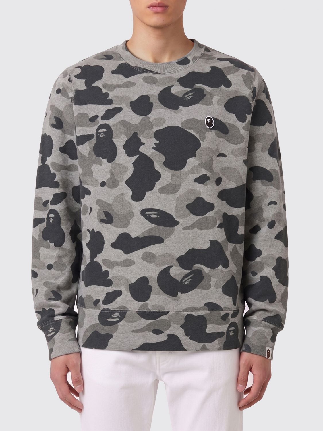 BAPE Sweatshirt Men color Grey BAPE Sweatshirt Men color Grey