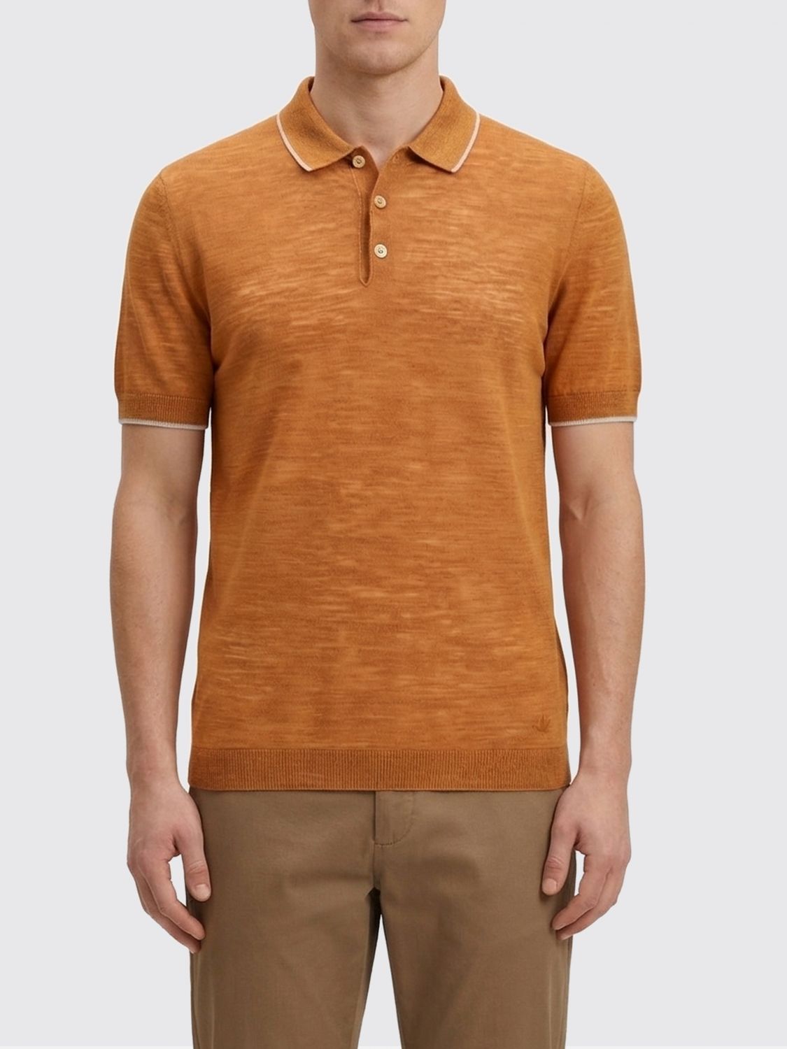BROOKSFIELD Polo Shirt Men color Orange BROOKSFIELD Polo Shirt Men color Orange