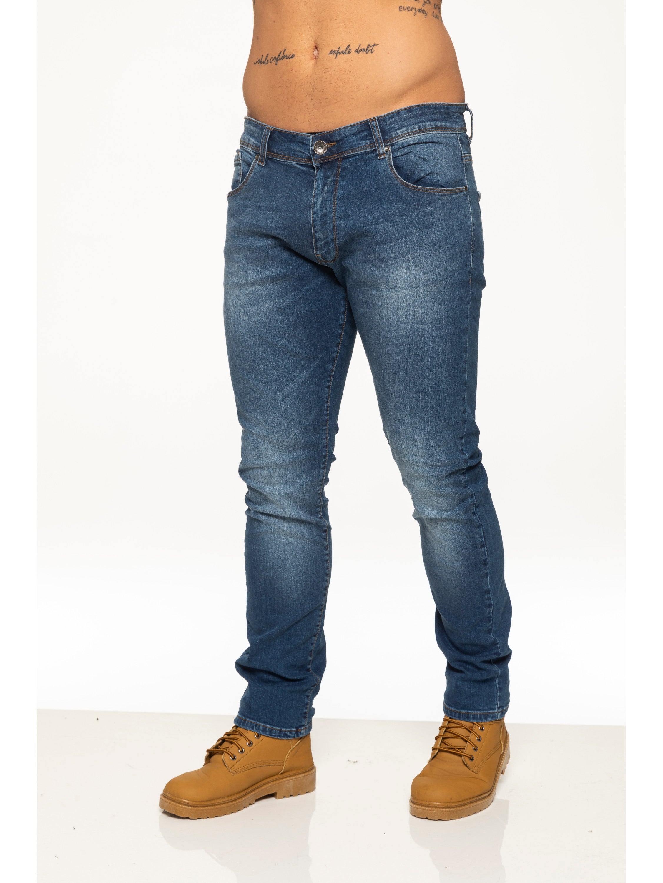 Mens Skinny Stretch Stonewash Denim Jeans Mens Skinny Stretch Stonewash Denim Jeans