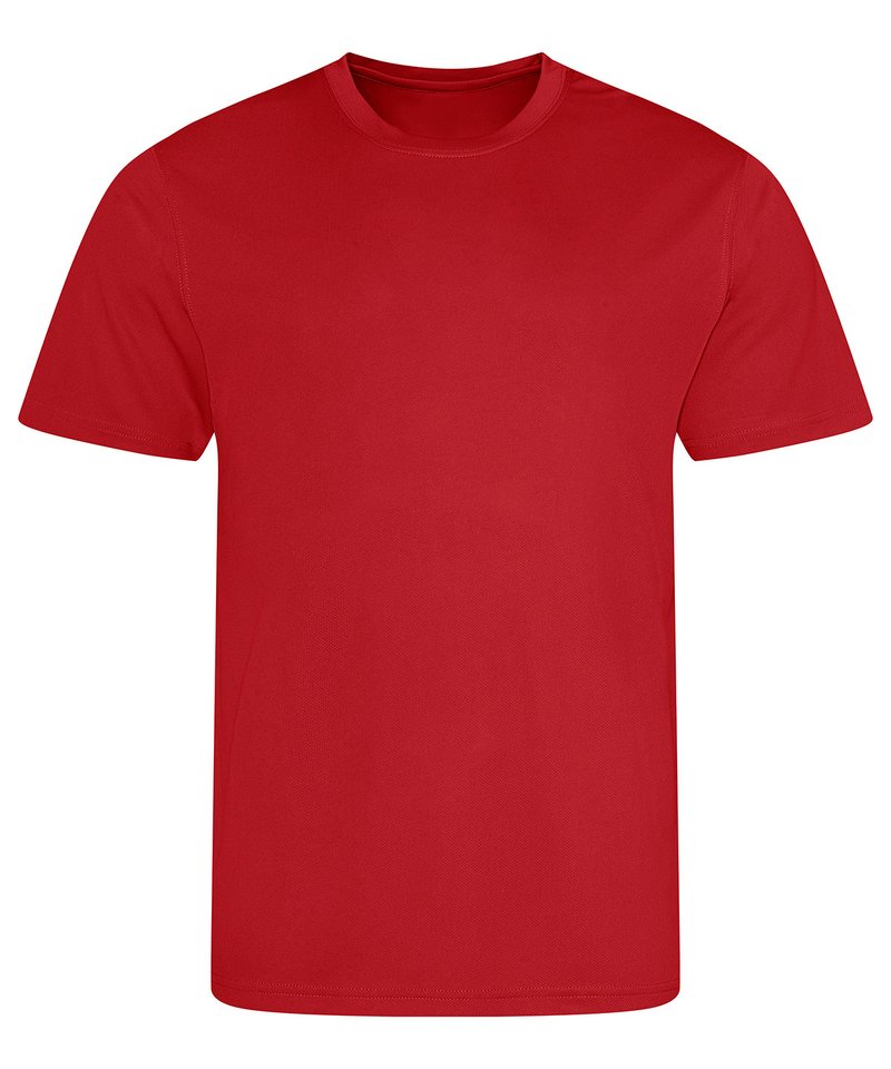 Recycled Polyester shirt: Mens – Fire Red Recycled Polyester shirt: Mens – Fire Red