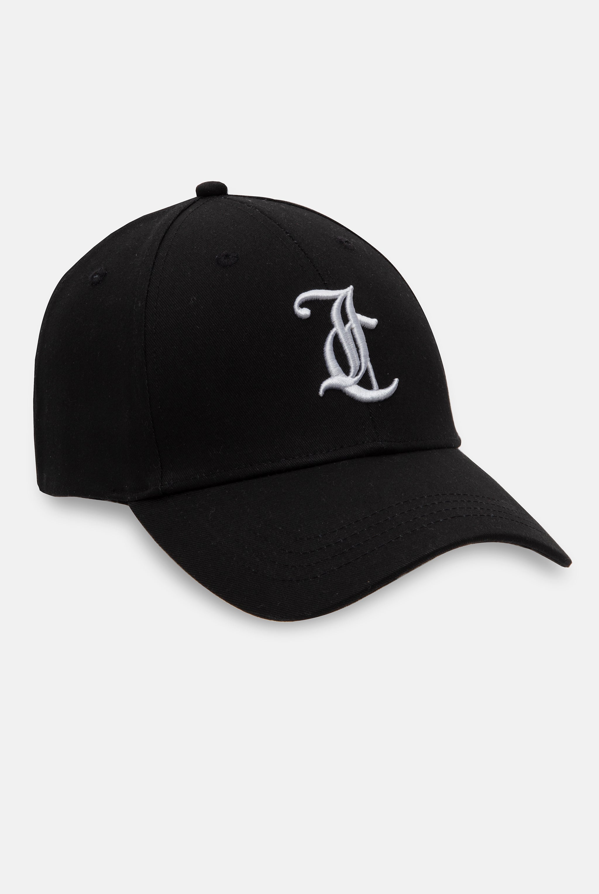 BLACK EMBROIDERED BASEBALL CAP – ONE Black
