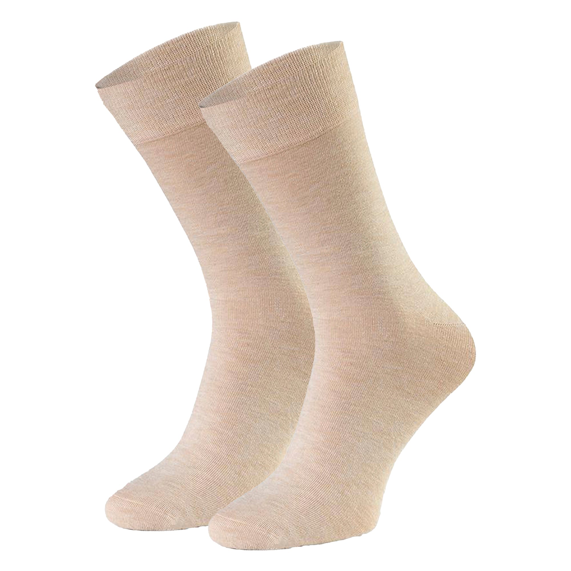 Pairs Mens Cashmere Socks – Luxury Soft and Warm Seamless Everyday Socks – – Beige