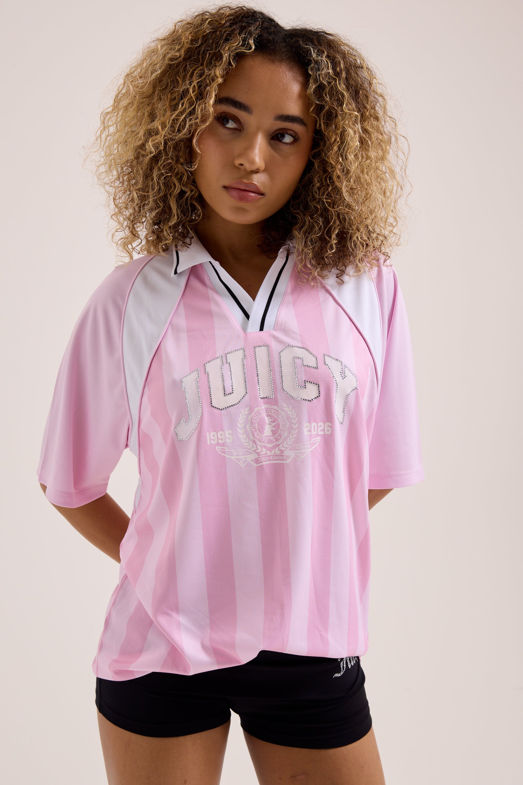CHERRY BLOSSOM FOOTBALL POLO SHIRT – XXX Pink CHERRY BLOSSOM FOOTBALL POLO SHIRT – XXX Pink