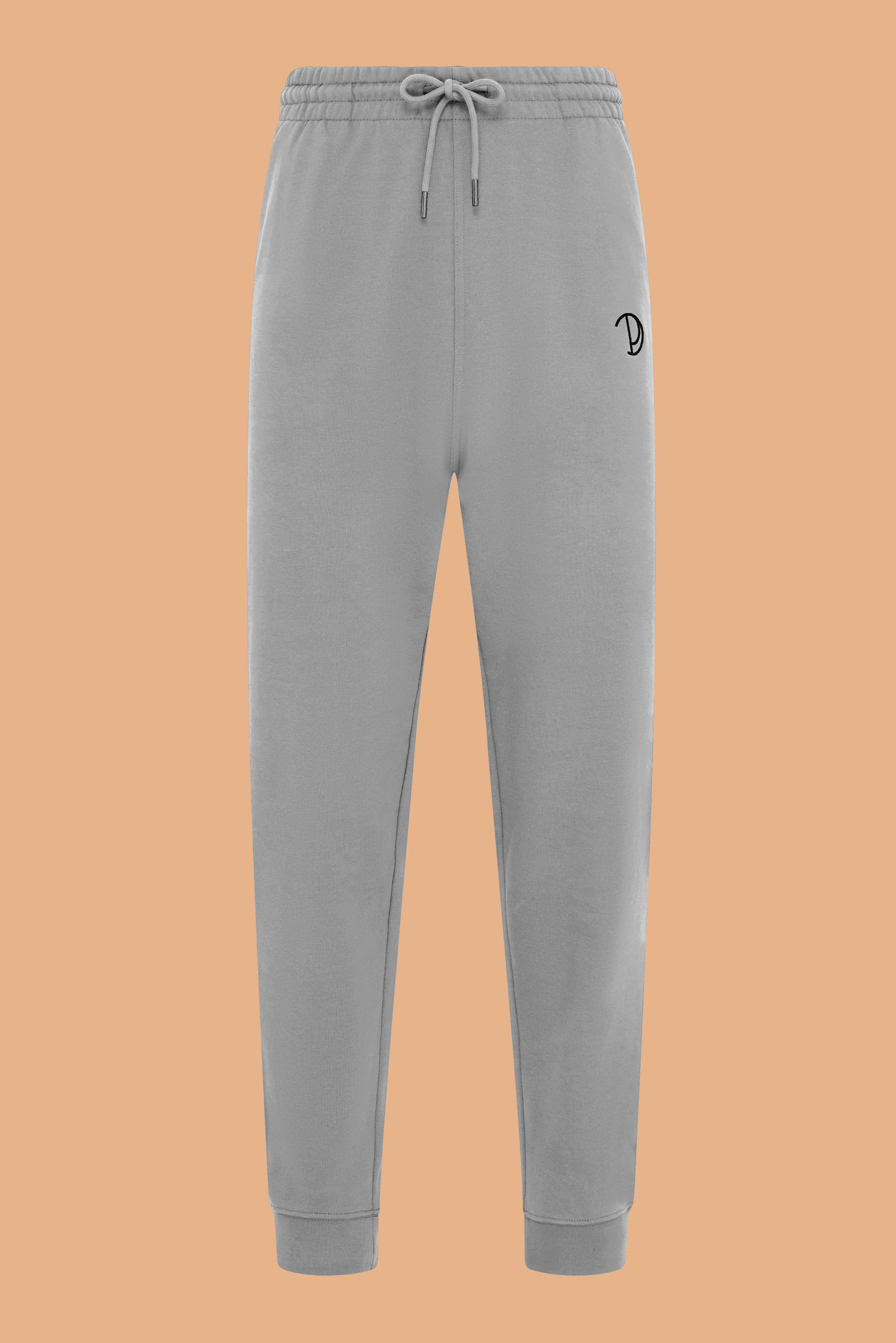 Embroidered P Joggers – Heather Grey Small Embroidered P Joggers – Heather Grey Small