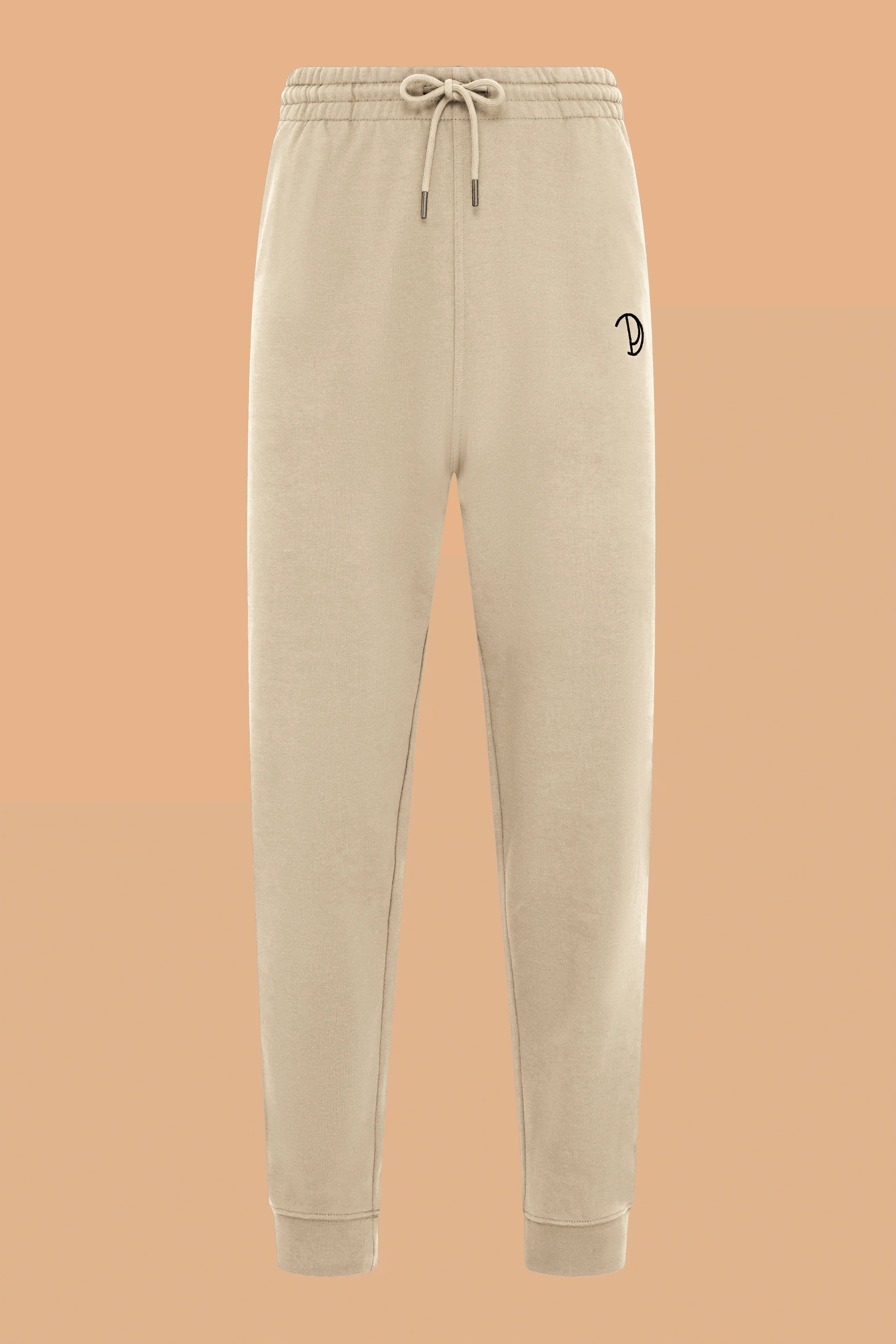 Embroidered P Joggers – Natural Raw Small