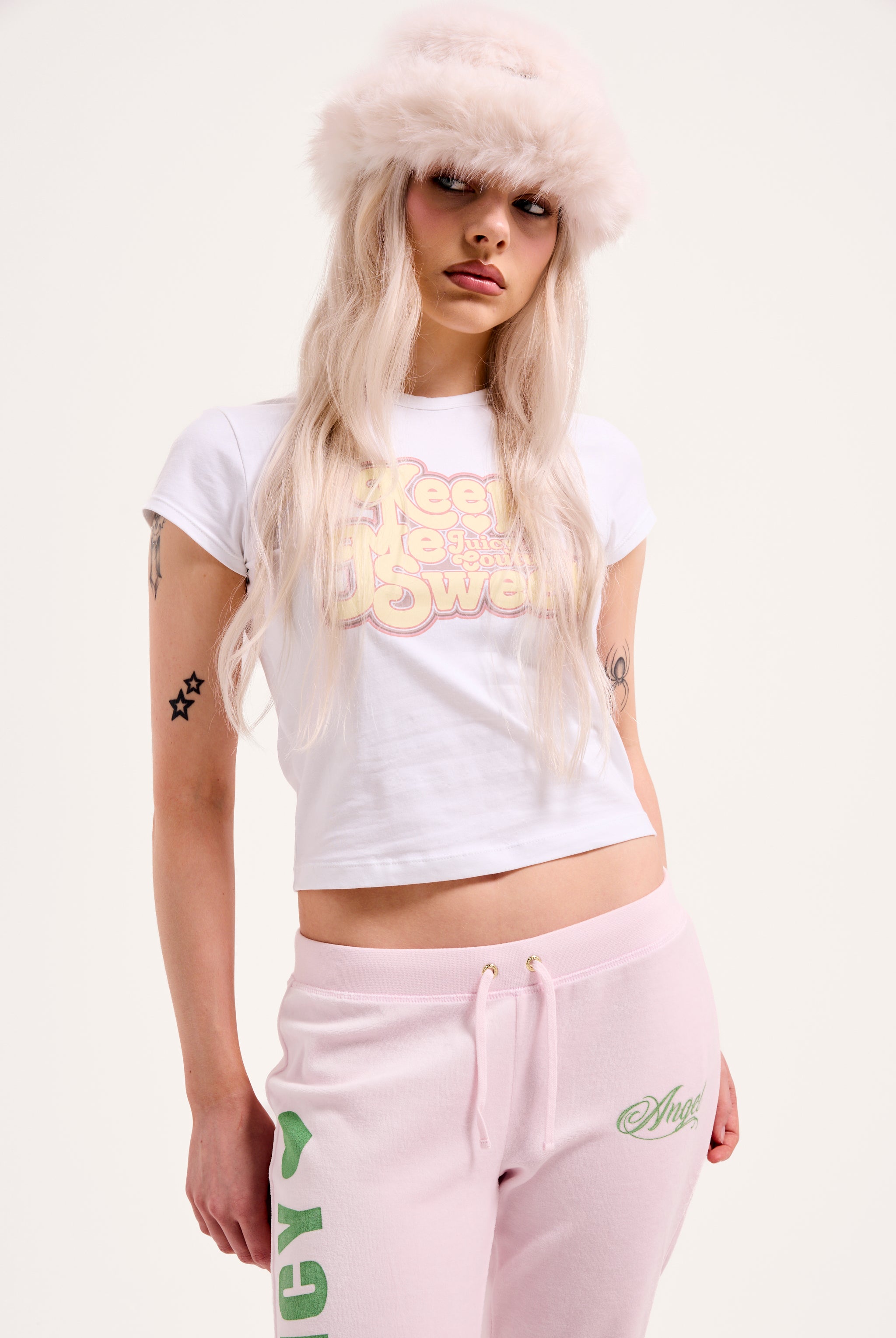 WHITE KEEP ME SWEET SHIRT – White