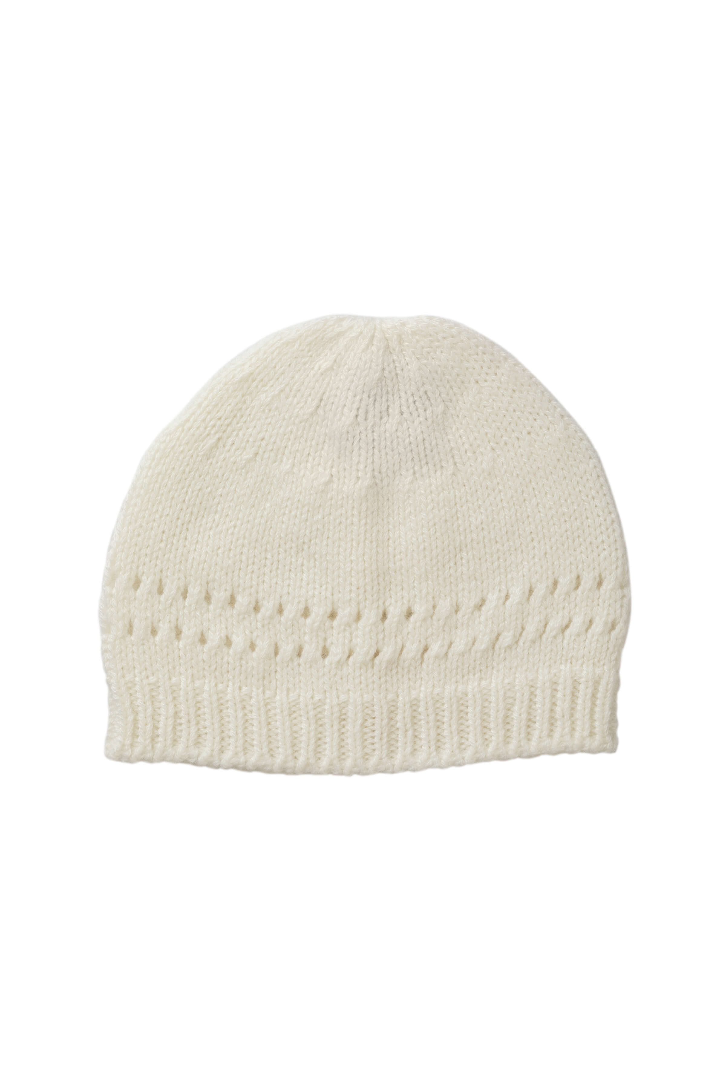White Cashmere Baby Beanie