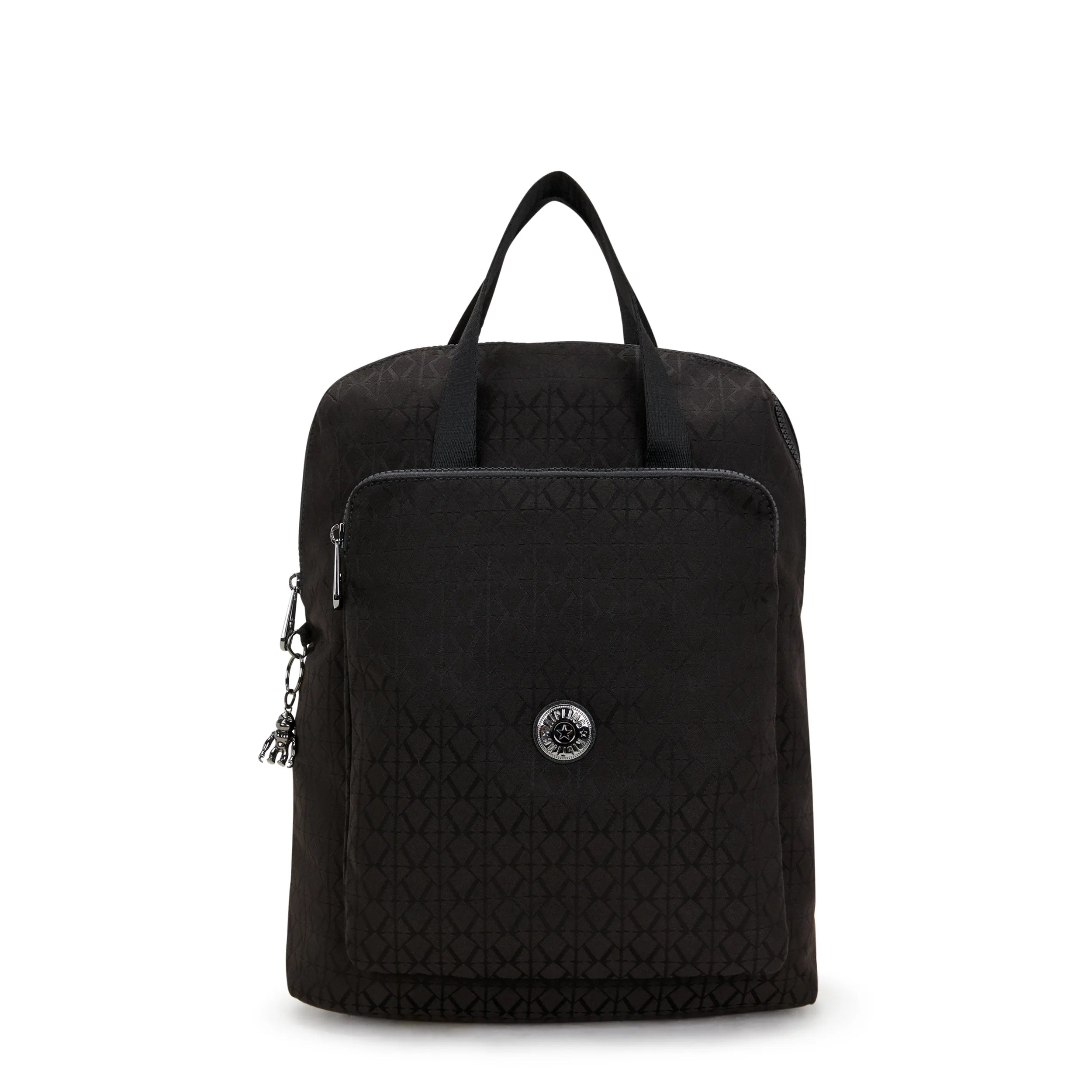Kipling Medium Backpack With Laptop Protection Black % Polyester Kipling Medium Backpack With Laptop Protection Black % Polyester