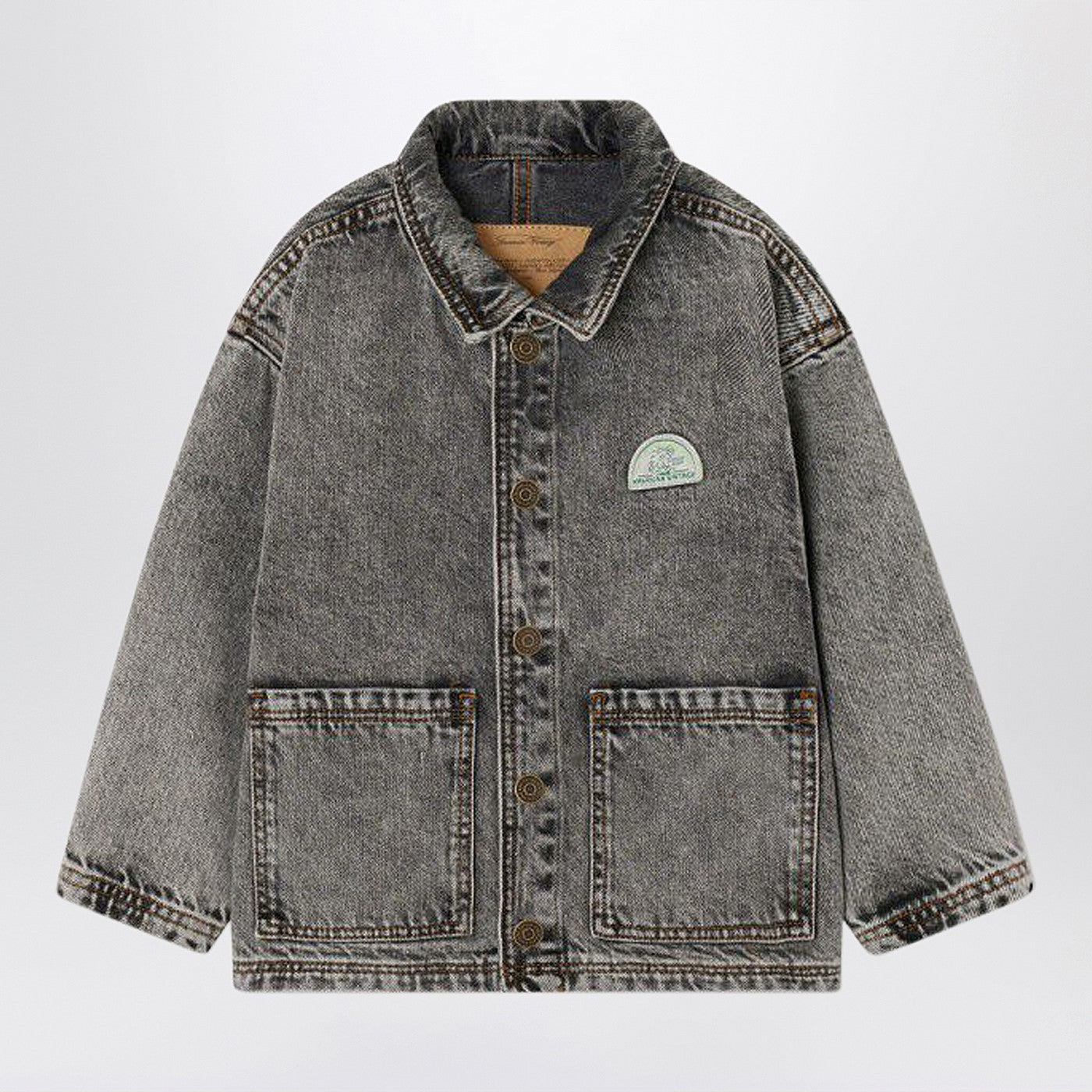 Faded gray denim jacket
