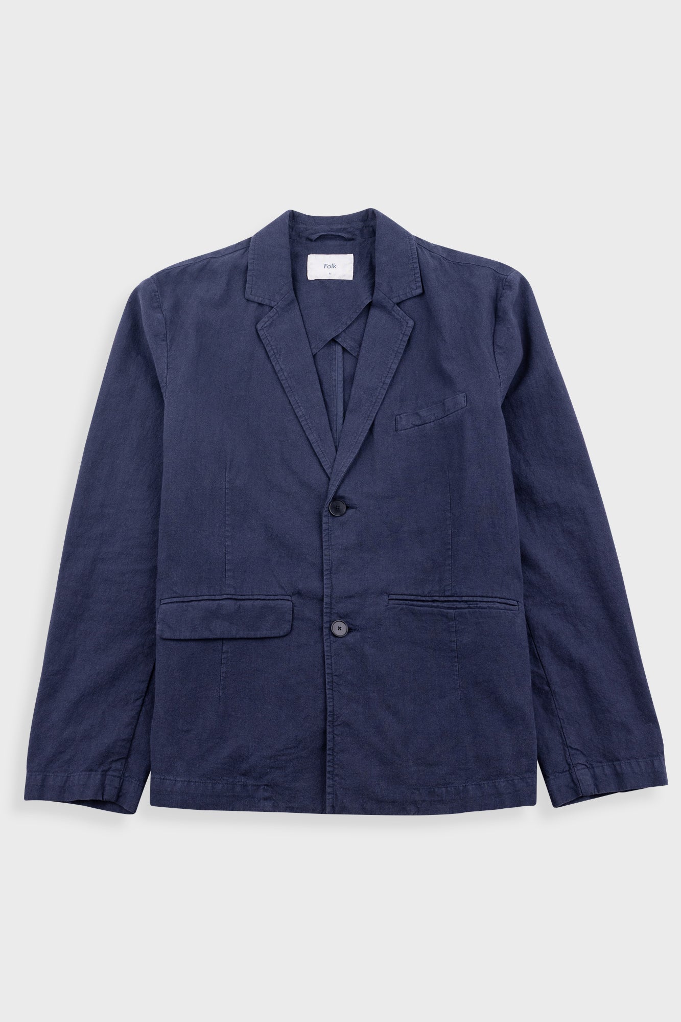 Lunar Blazer – Dark Navy Cotton Linen