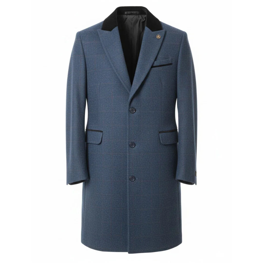 Men’s Long Overcoat Jacket Herringbone Tweed Coat Peaky Blinders Men’s Long Overcoat Jacket Herringbone Tweed Coat Peaky Blinders