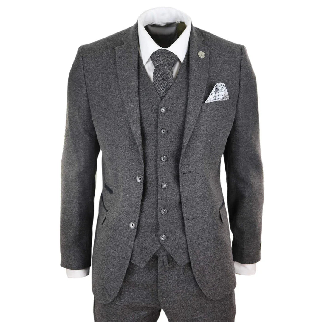STZ – Men’s Wool Tweed Suit Piece Authentic s Classic – ” Jacket ” Trousers
