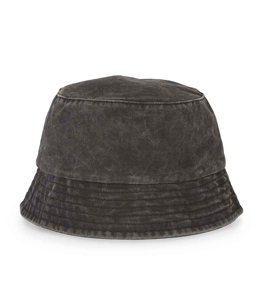 Organic Faded Bucket Hat – SM Washed Black