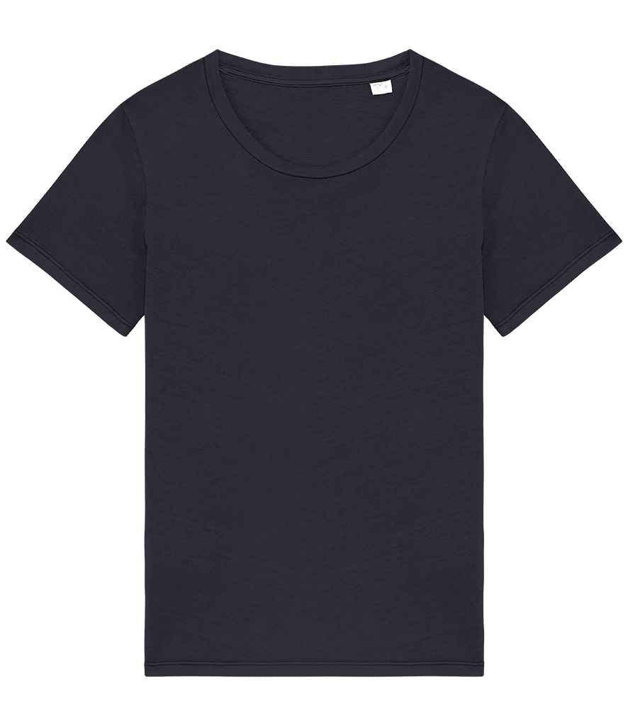 Organic Ladies Faded shirt – L Washed Coal Grey