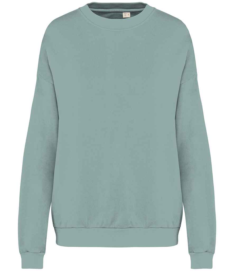 Organic Oversized French Terry Sweatshirt: Unisex – X Washed Jade Green