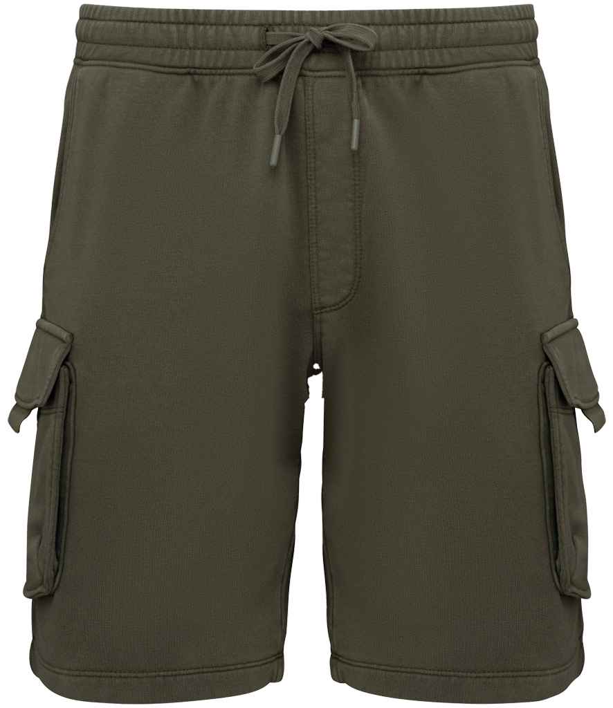 Organic Washed Effect Cargo Shorts – Washed Organic Khaki