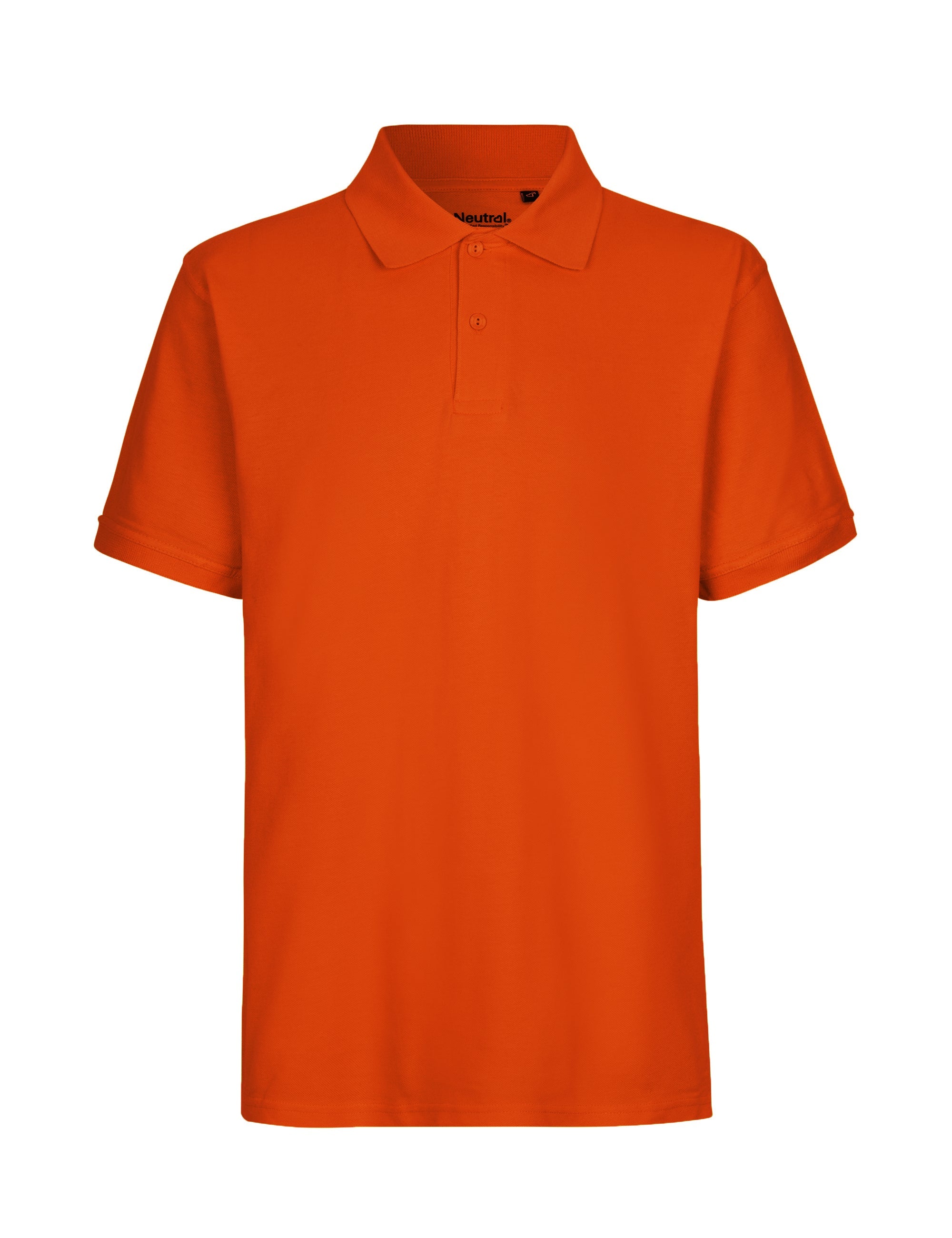 Fairtrade Organic Polo Shirt: Mens – L Orange Fairtrade Organic Polo Shirt: Mens – L Orange