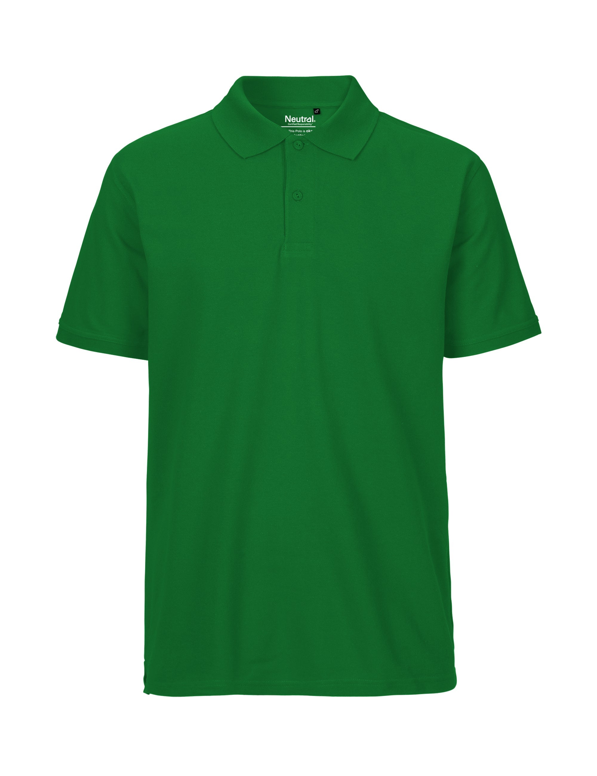 Fairtrade Organic Polo Shirt: Mens – M Green Fairtrade Organic Polo Shirt: Mens – M Green