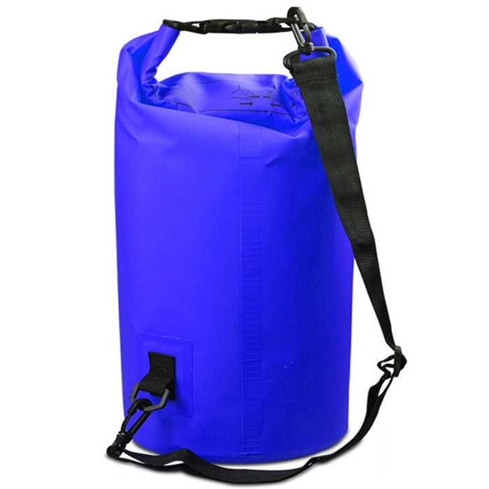 Outdoor Waterproof Double Shoulder Bag Dry Sack PVC Barrel Bag, Capacity: L, Capacity: L Orange, – Capacity: L Dark Blue Dark Blue