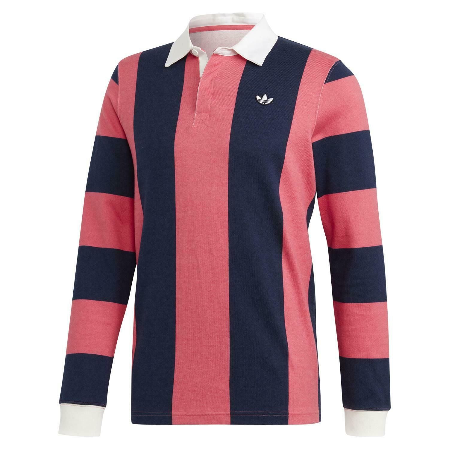 adidas Originals Rugby Polo Shirt – NavyPink – Navy