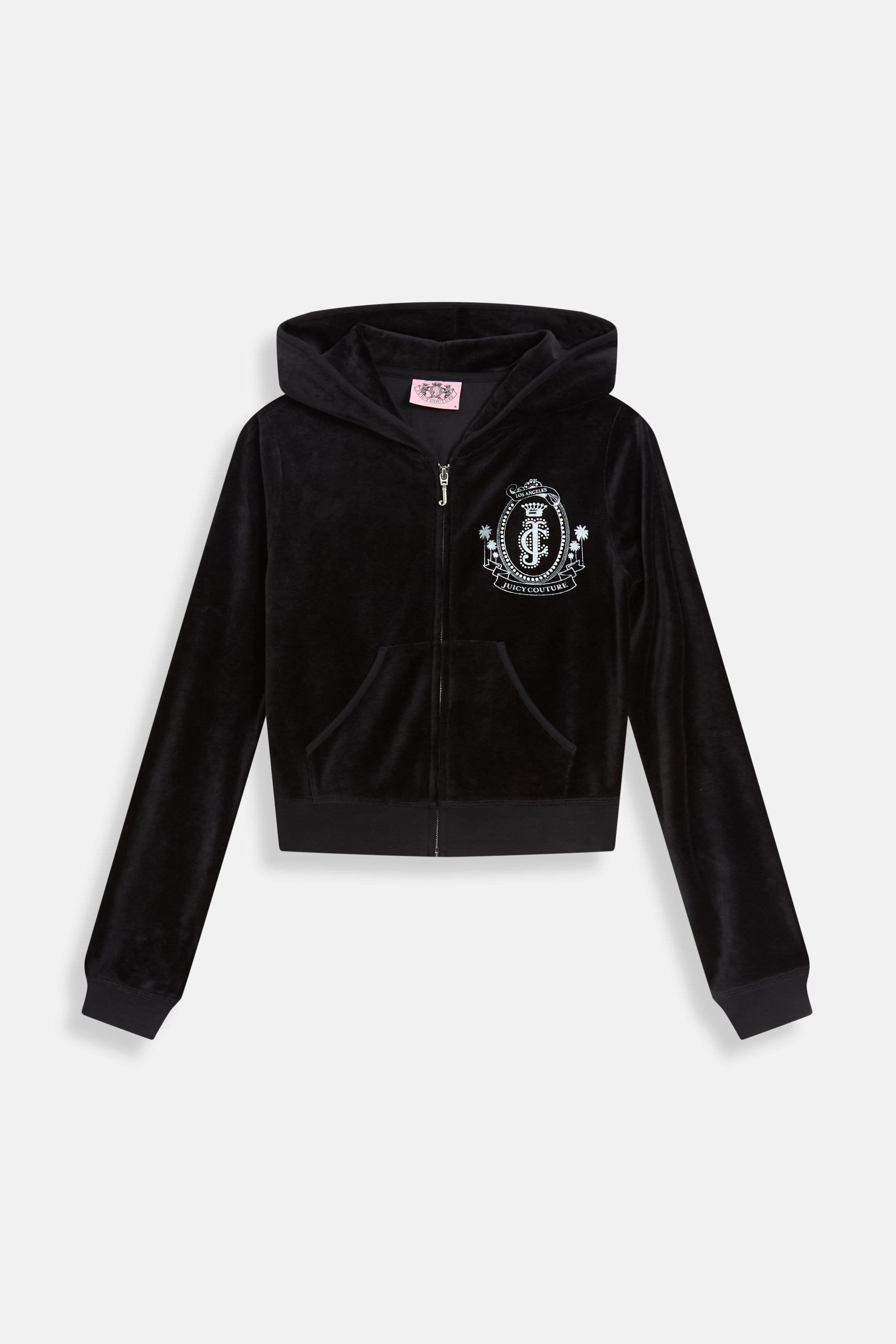 BLACK PALM GRAPHIC BAMBOO VELOUR HERITAGE HOODIE – X Black