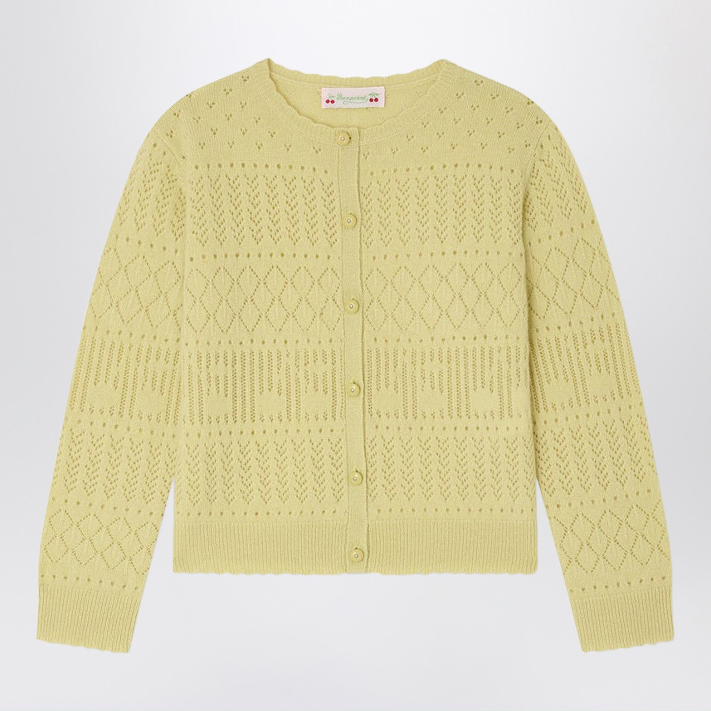 Enza light green cashmere cardigan