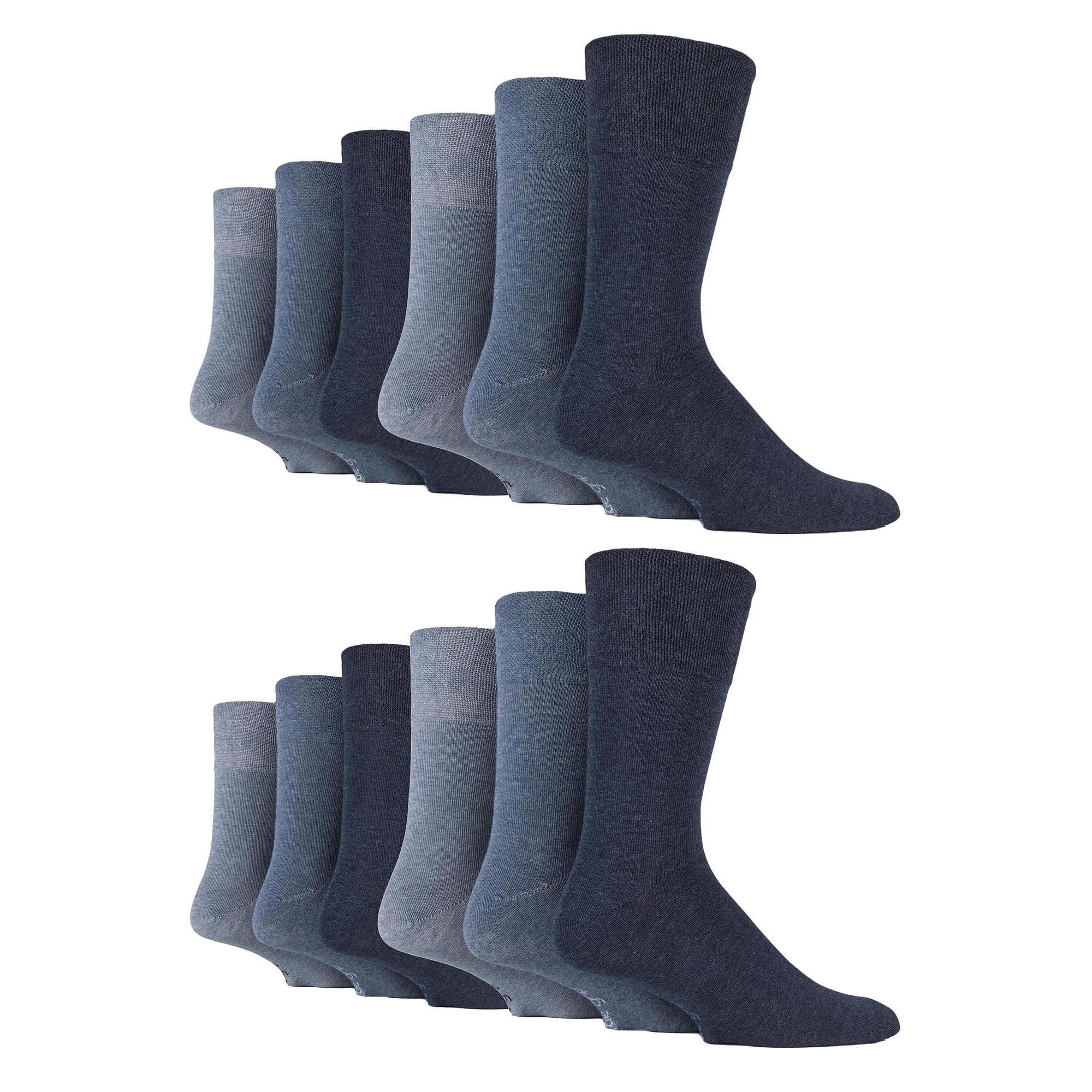 Pairs Mens Gentle Grip Loose Top Socks