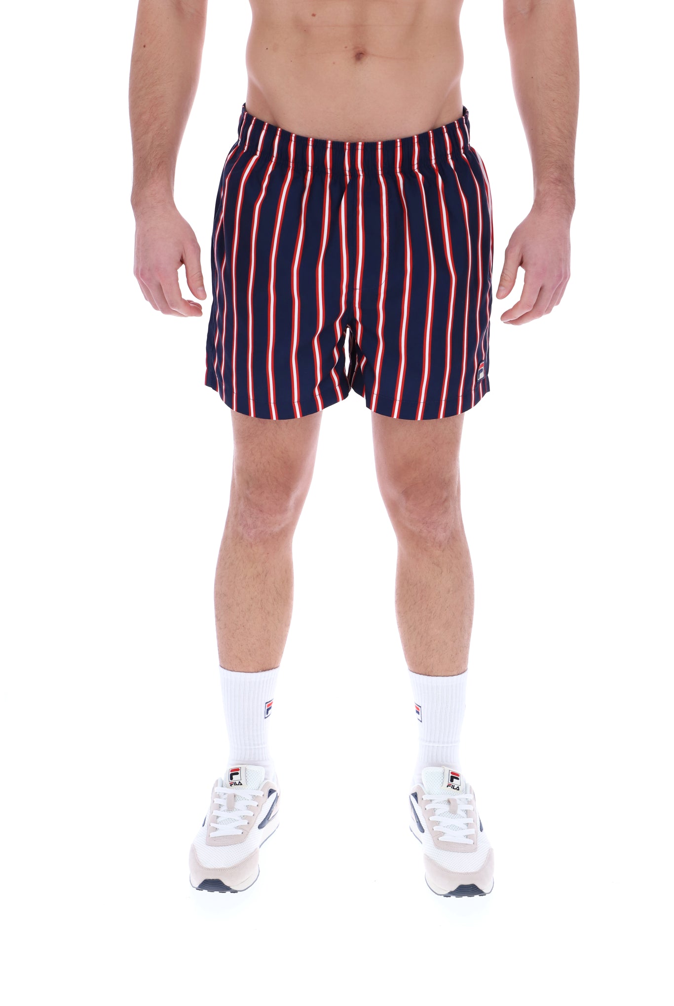 Parsa Stripe Printed Swim Shorts