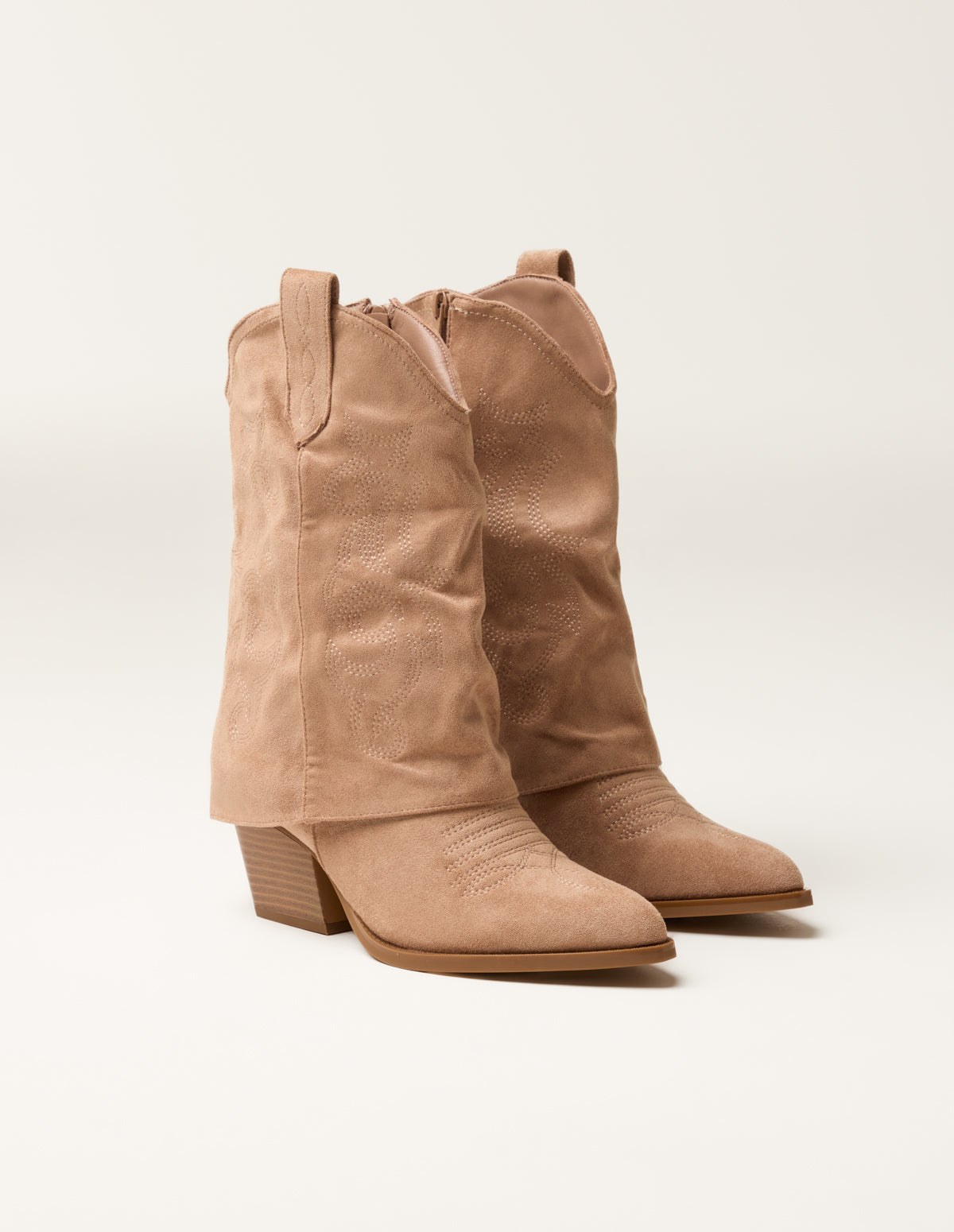 Short Cape Cowboy Boots – STONE