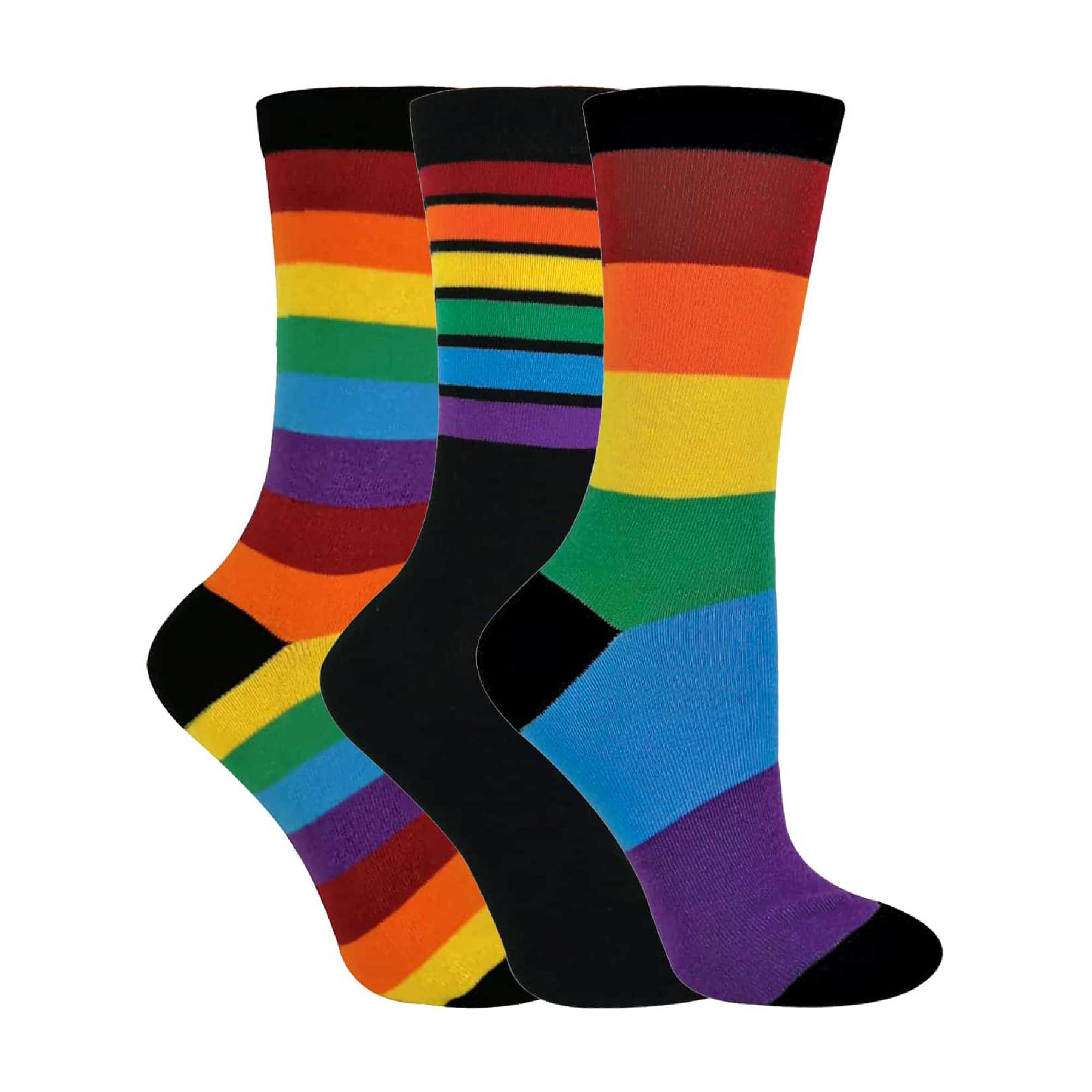 Pack Mens & Ladies Bright Patterned Striped Cotton Rainbow Socks – – Rainbow Pack Mens & Ladies Bright Patterned Striped Cotton Rainbow Socks – – Rainbow