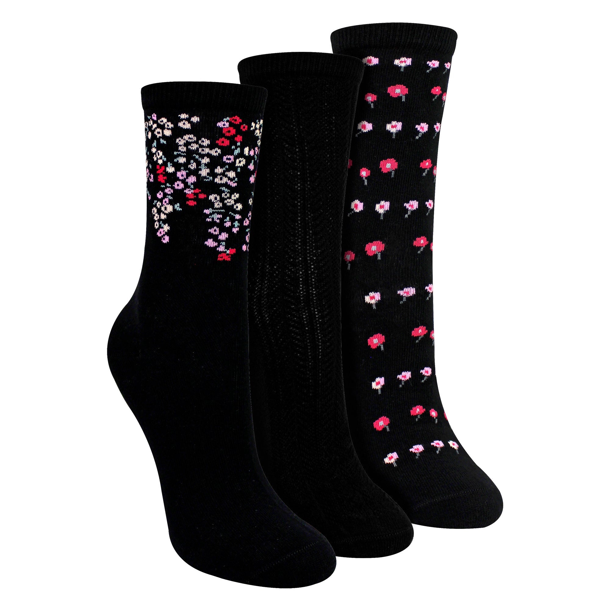Pairs Ladies Floral Pattern Socks – Soft Cotton Rich Everyday Socks – – Assorted Pairs Ladies Floral Pattern Socks – Soft Cotton Rich Everyday Socks – – Assorted