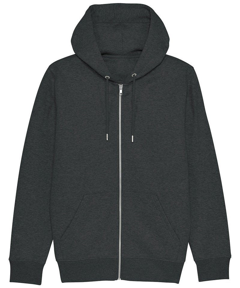 Organic Colours Zipped Hoodie – Dark Heather Grey Organic Colours Zipped Hoodie – Dark Heather Grey